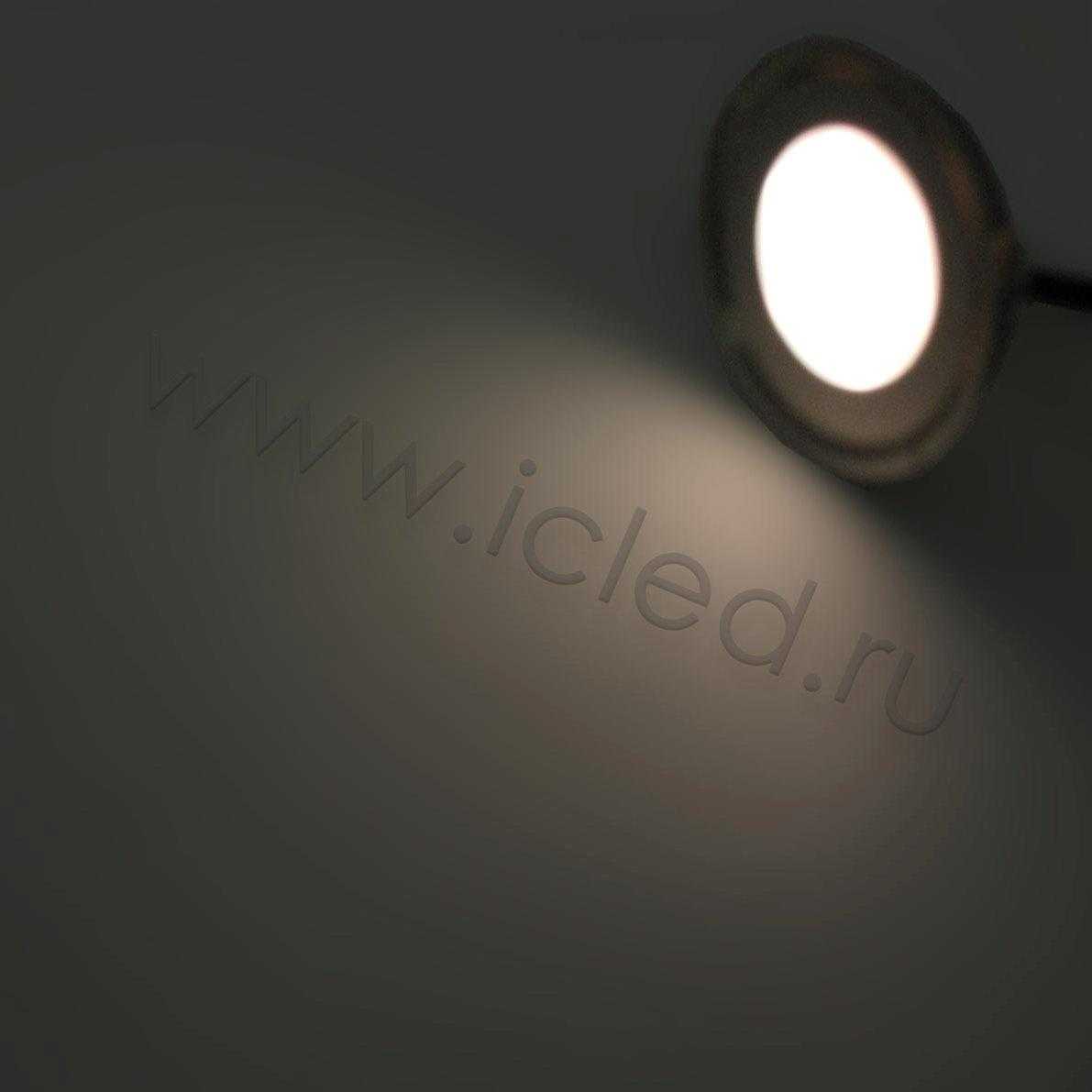 Светодиодные светильники Светодиодный светильник точечный RST IP67 (0,5W, 12V, Warm White).