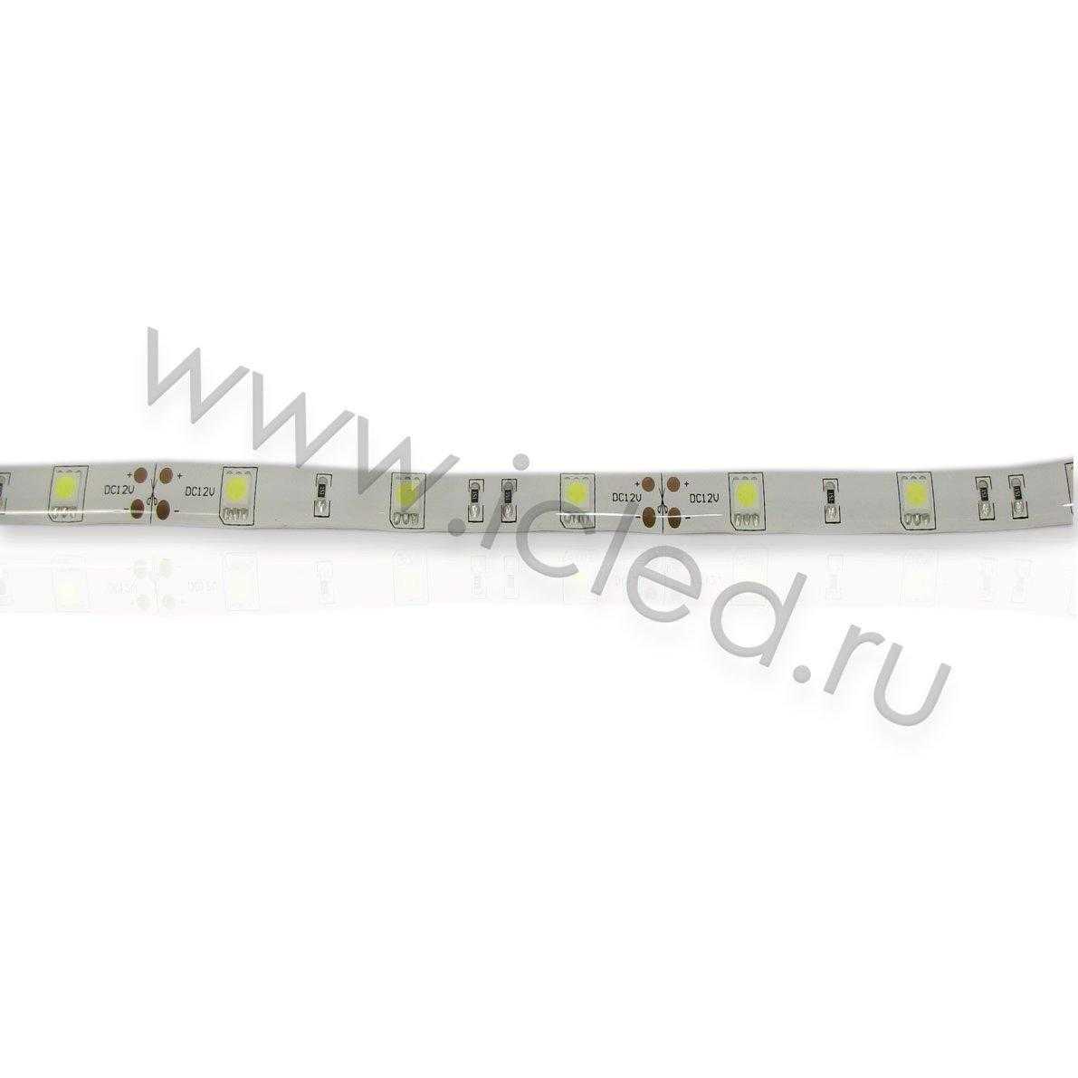 Влагозащищенные светодиодные ленты Светодиодная лента Standart PRO class, 5050, 30 led/m, White, 12V, IP65 Icled