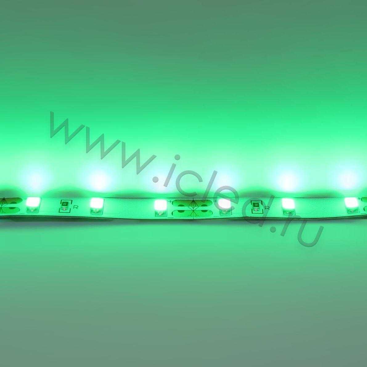 Светодиодная лента  Standart PRO class, 5730, 60led/m, Green,12V, IP20