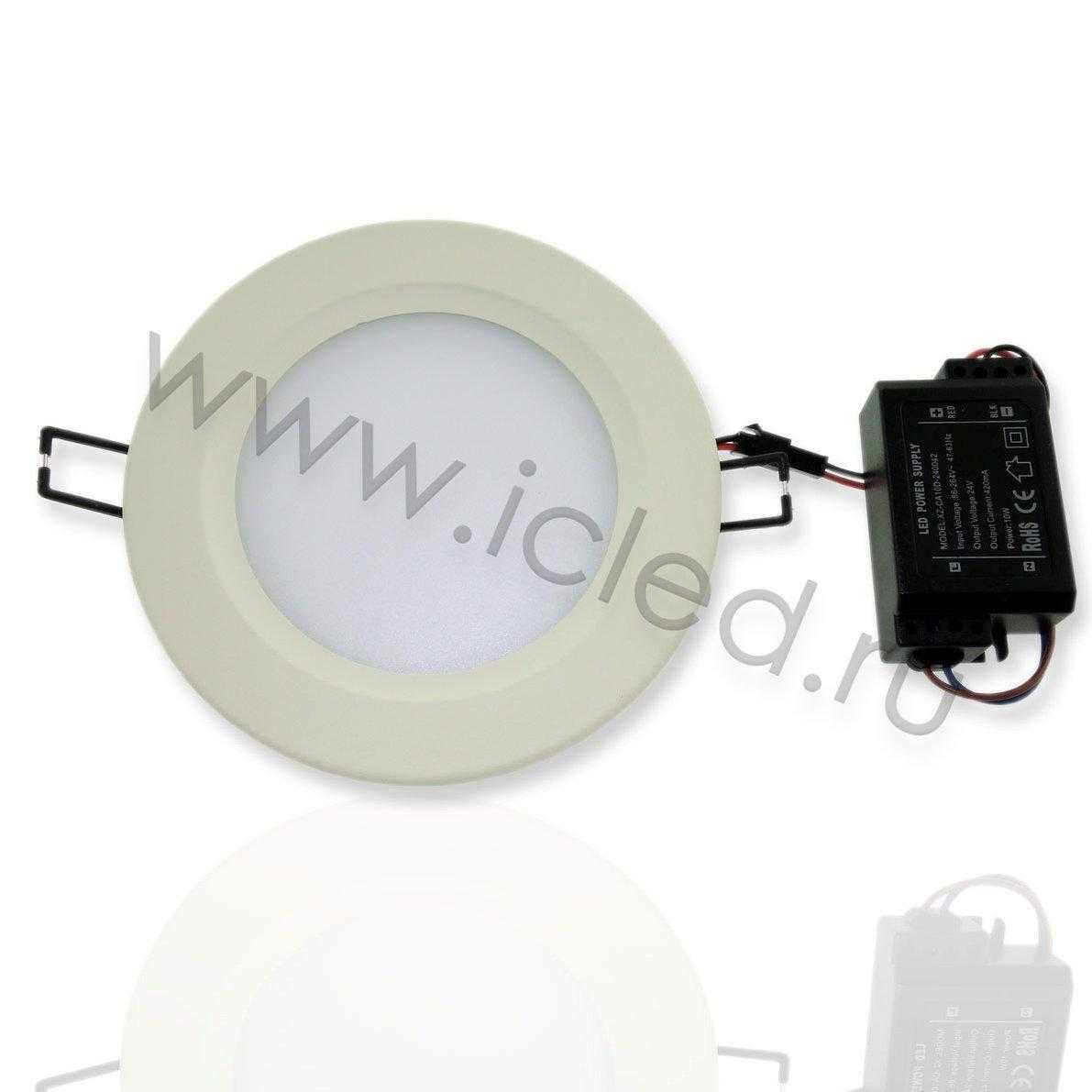 Светодиодные светильники Светодиодный светильник встраиваемый IC-RW D140  (5,5W, White)