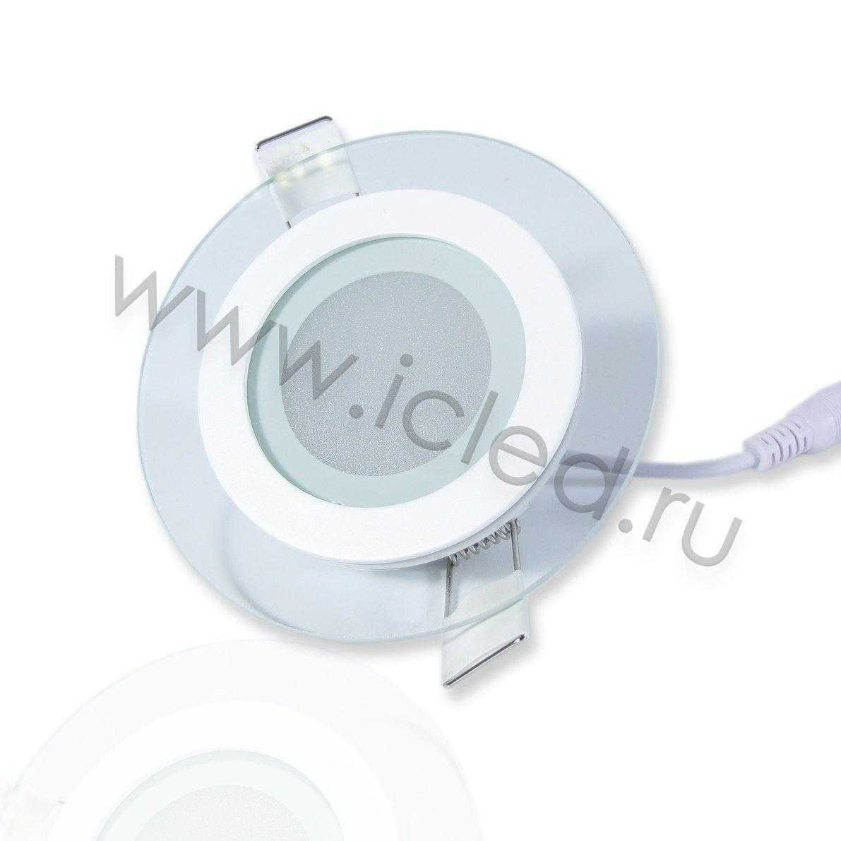 Светодиодные светильники Светодиодный светильник встраиваемый IC-RW D100  (6W, Warm White)