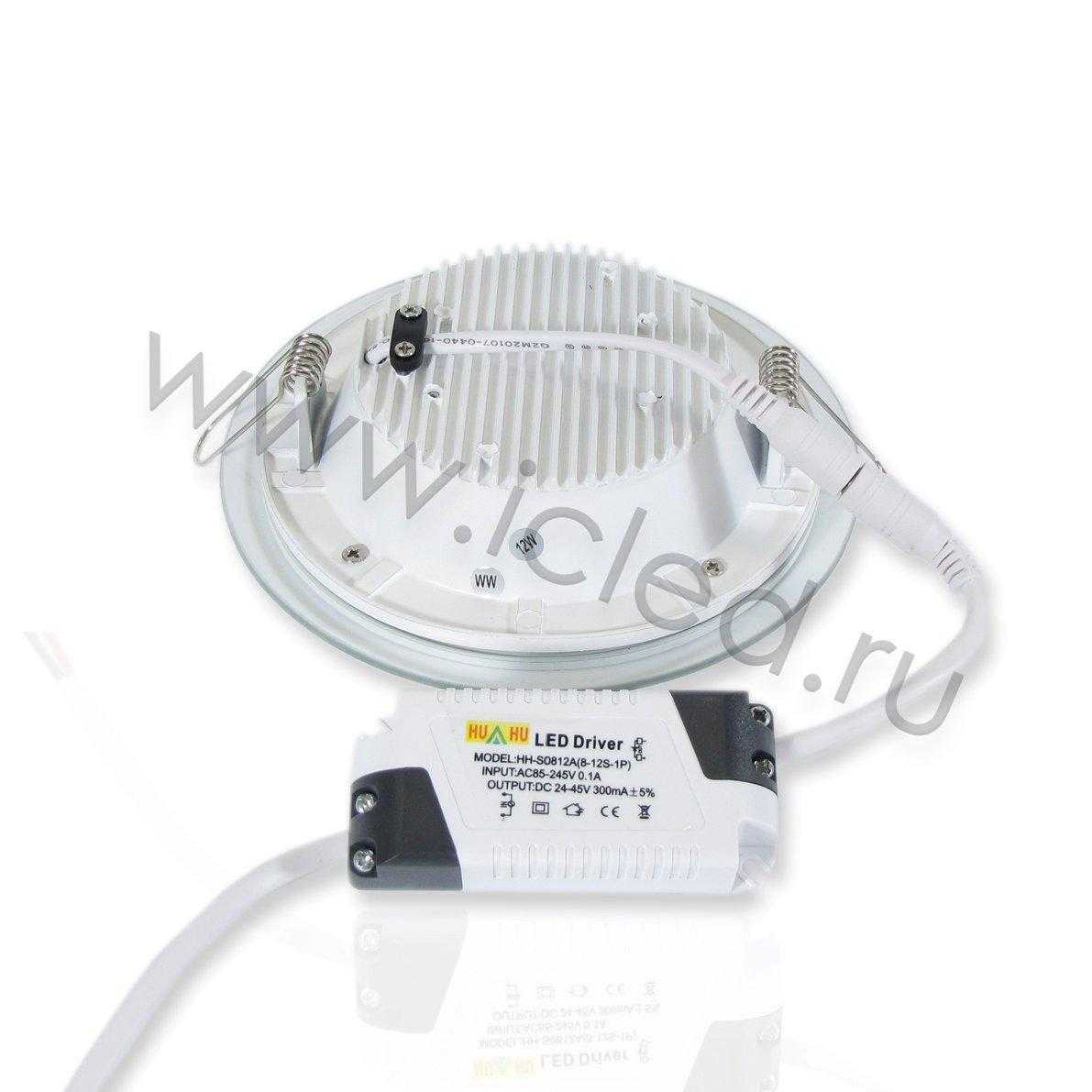 Светодиодные светильники Светодиодный светильник встраиваемый IC-RW D160  (12W, Warm White)