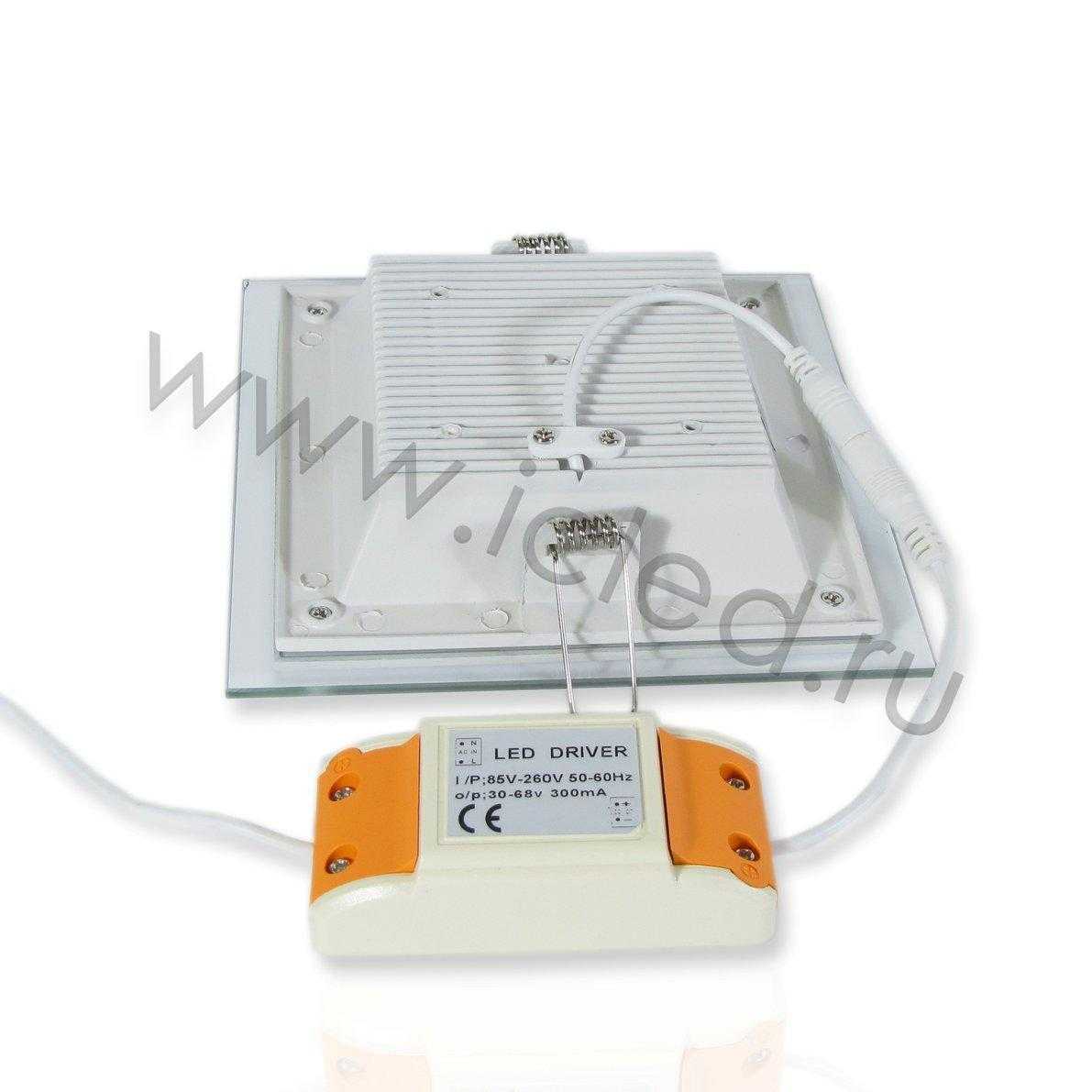 Светодиодные светильники Светодиодный светильник встраиваемый IC-SW L160  (12W, Warm White)