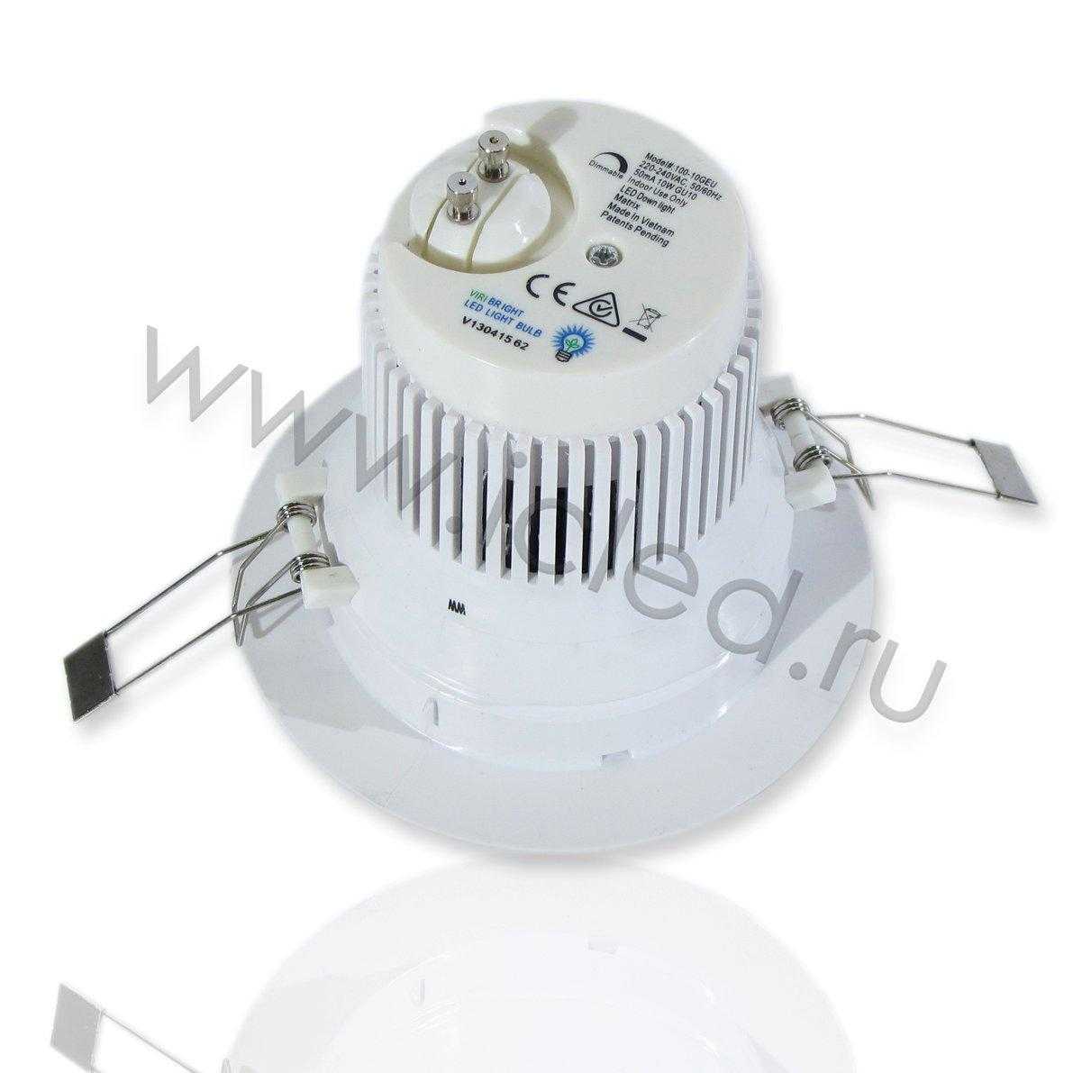 Светодиодные светильники Светодиодный светильник встраиваемый MT-R (10W, Dimm Warm White)