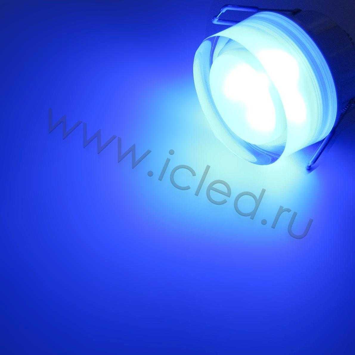 Светодиодные светильники Светодиодный светильник точечный RW cree (3W, Blue)