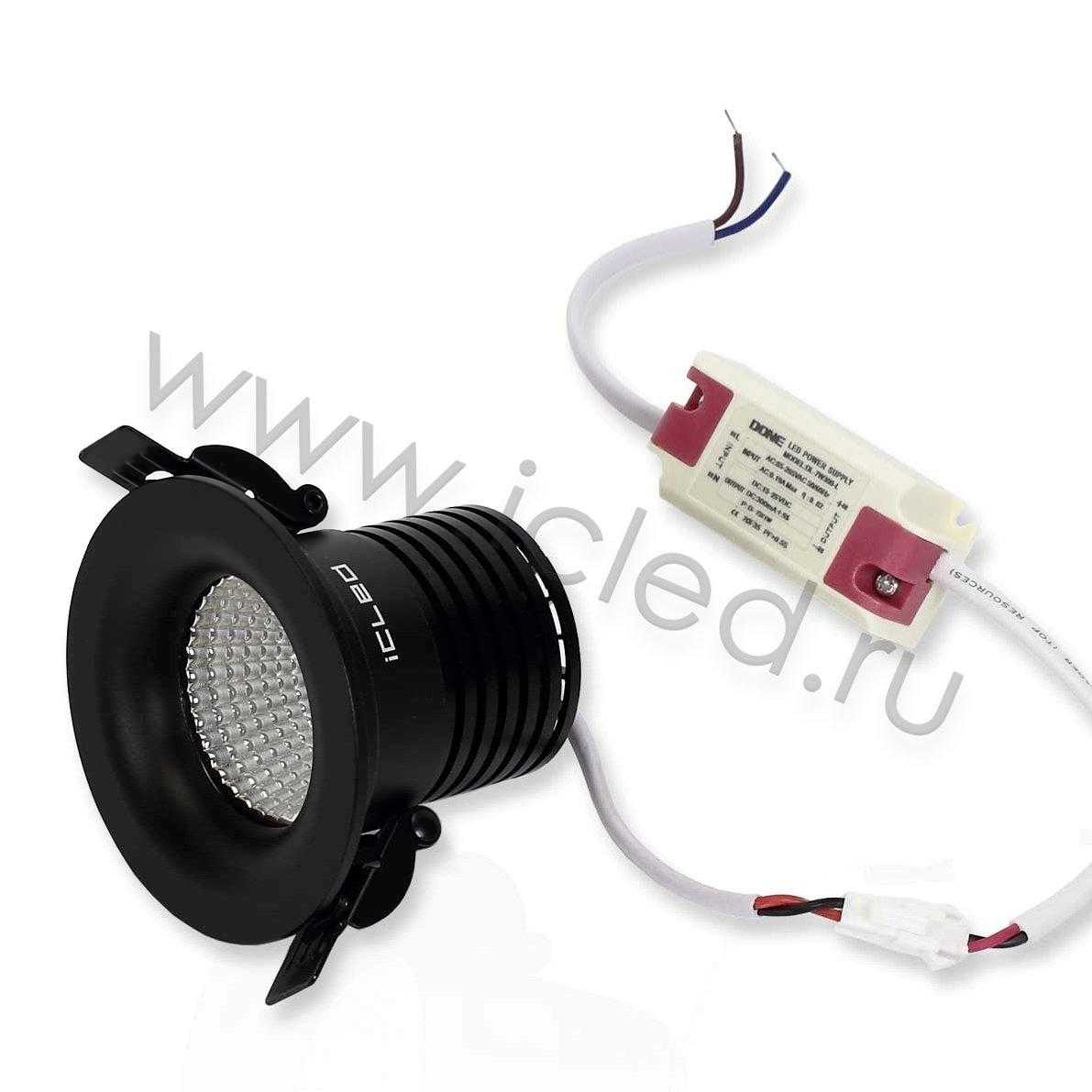 Светодиодные светильники Светодиодный светильник Spotlight AR2 black (7W, Day White)