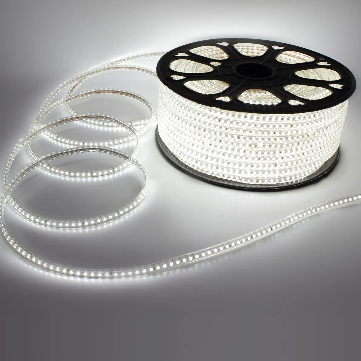 Светодиодная лента 220V 2835 120Led White, 220A, IP68