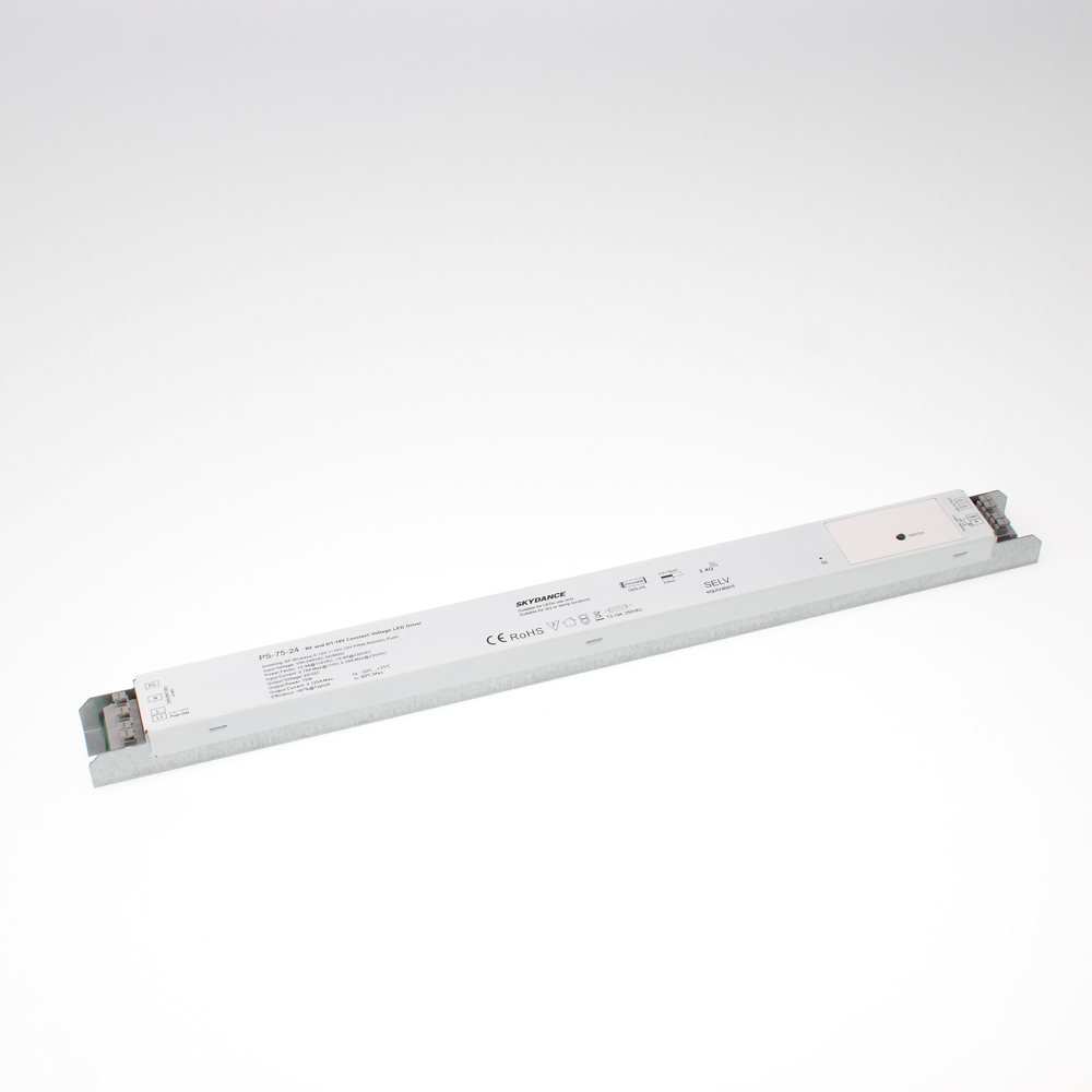 Блок питания PS-75-24 DIM8 (DIM/ RF2.4GHz, AC Push-Dim, 0/1-10V, 220V, 24V, Max.3.125A, 75W)