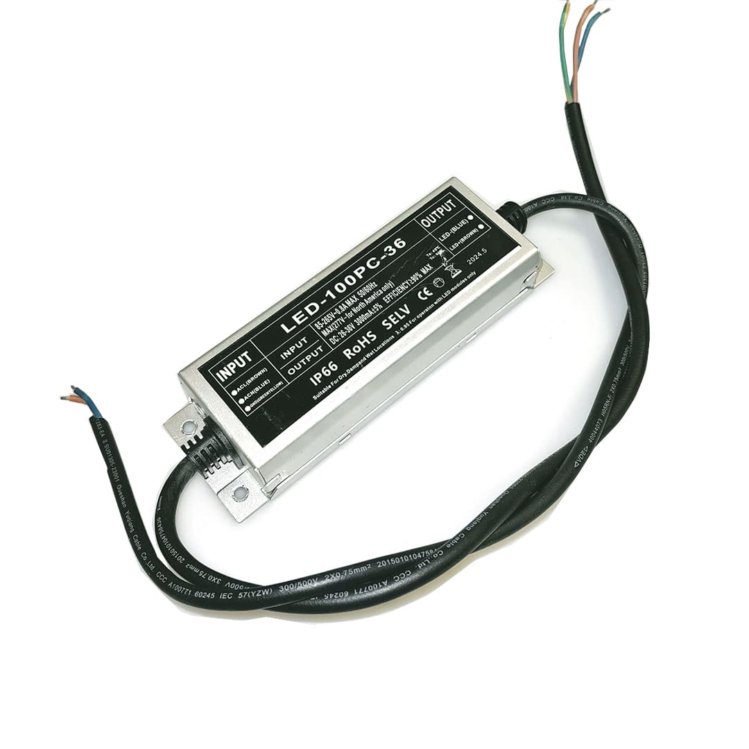 Светодиодный драйвер LED-100PC-36 LD100 (220VAC, 26-36VDC, 3000mA, 100W, IP66)