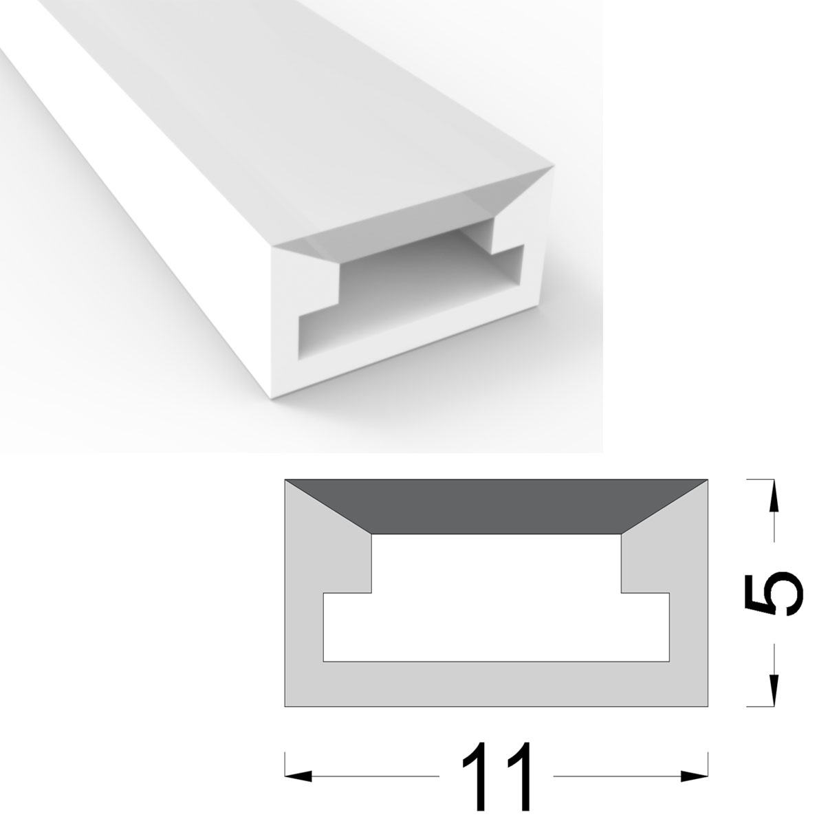 Cиликоновая оболочка T0511 S1010 (clear, 11*5mm, pcb 8mm)