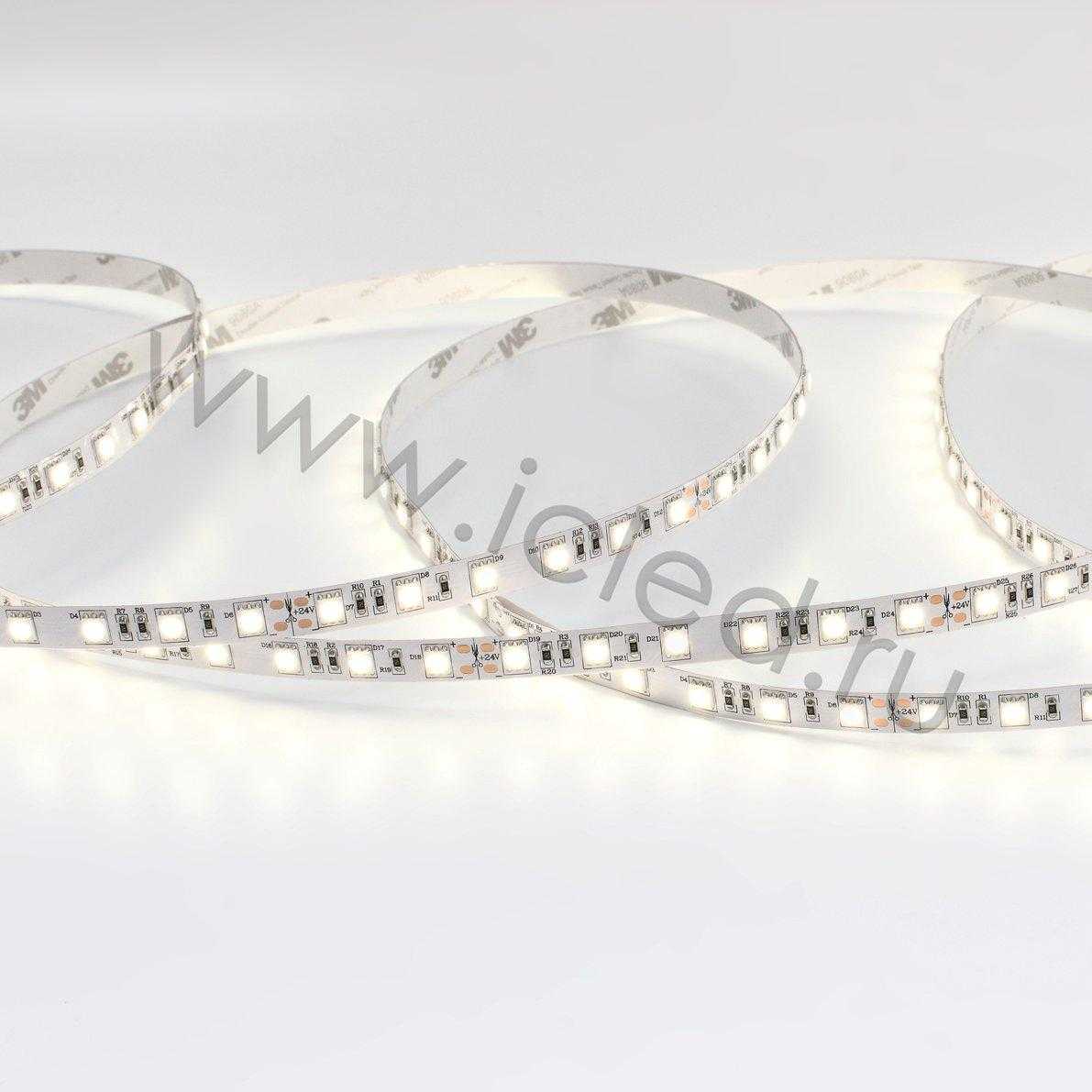 Светодиодная лента LUX class, 5050, 60led/m, day white, 24V, IP20, CRI>98, A201