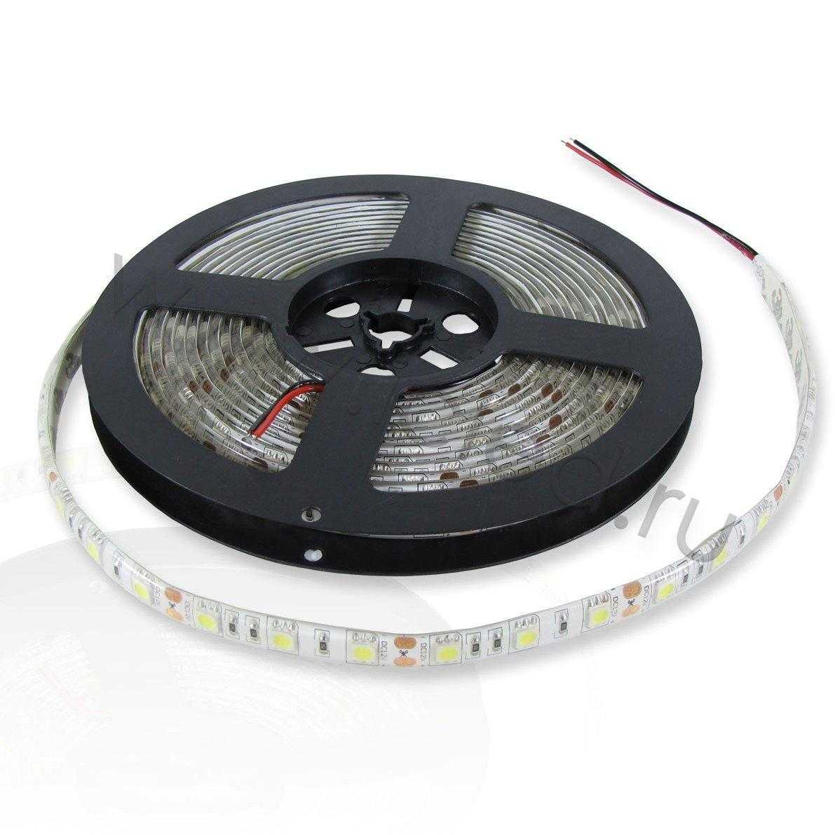 Светодиодная лента Standart class, 5050, 60led/m, White, 12V, IP65, G34