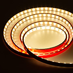 Линзованная led лента WallWasher,48led/m, warm white,арт.90793