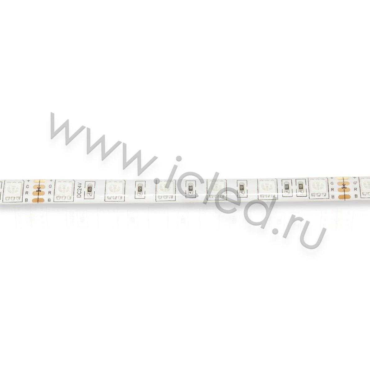 Влагозащищенные светодиодные ленты Светодиодная лента Standart PRO class, 5050, 60 led/m, RGB, 24V, P79, IP65 Icled