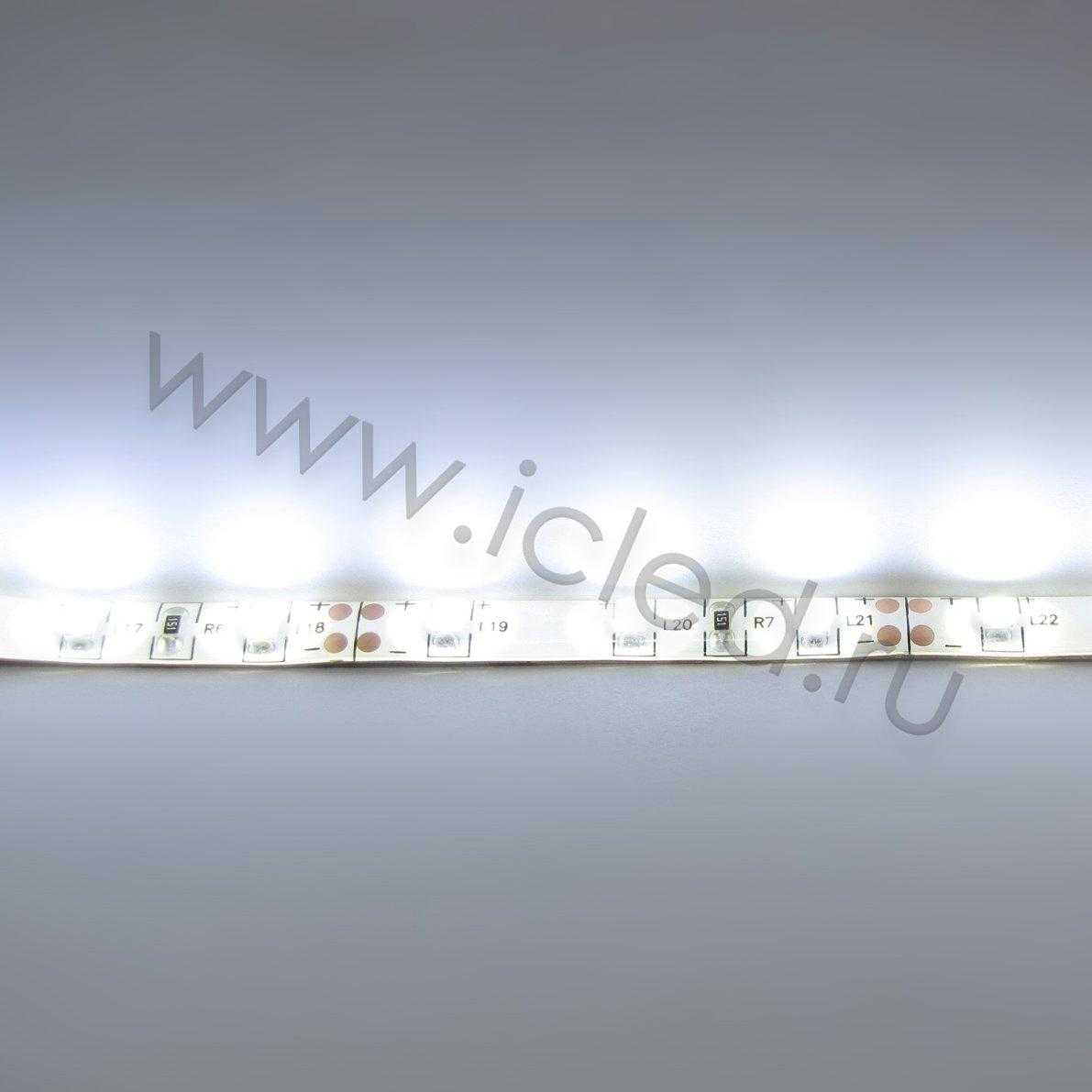 Влагозащищенные светодиодные ленты Светодиодная лента LUX class, 3528, 60 led/m, White,12V, IP65 Icled