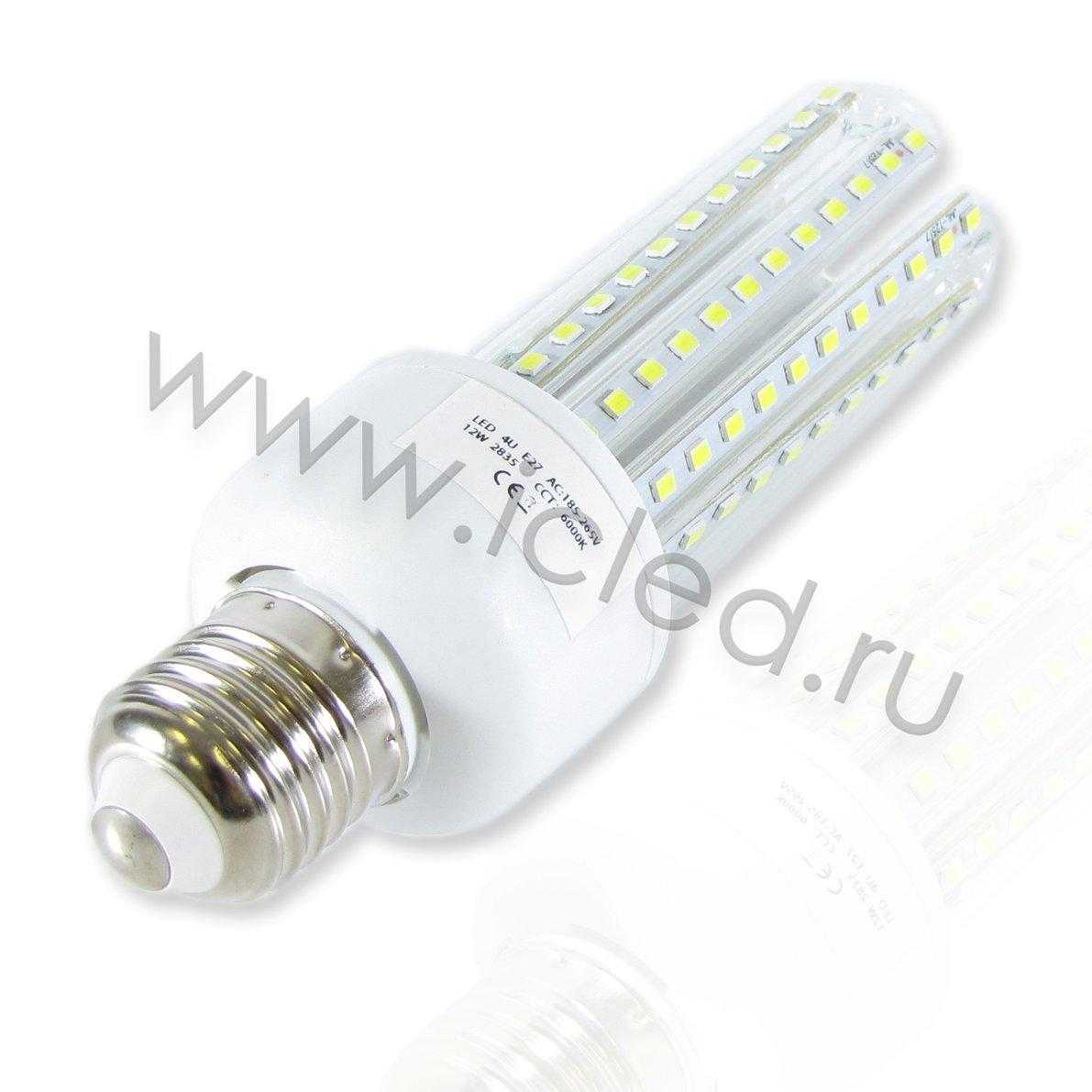 Светодиодная лампа IC-E27 corn (12W, 220V, White)