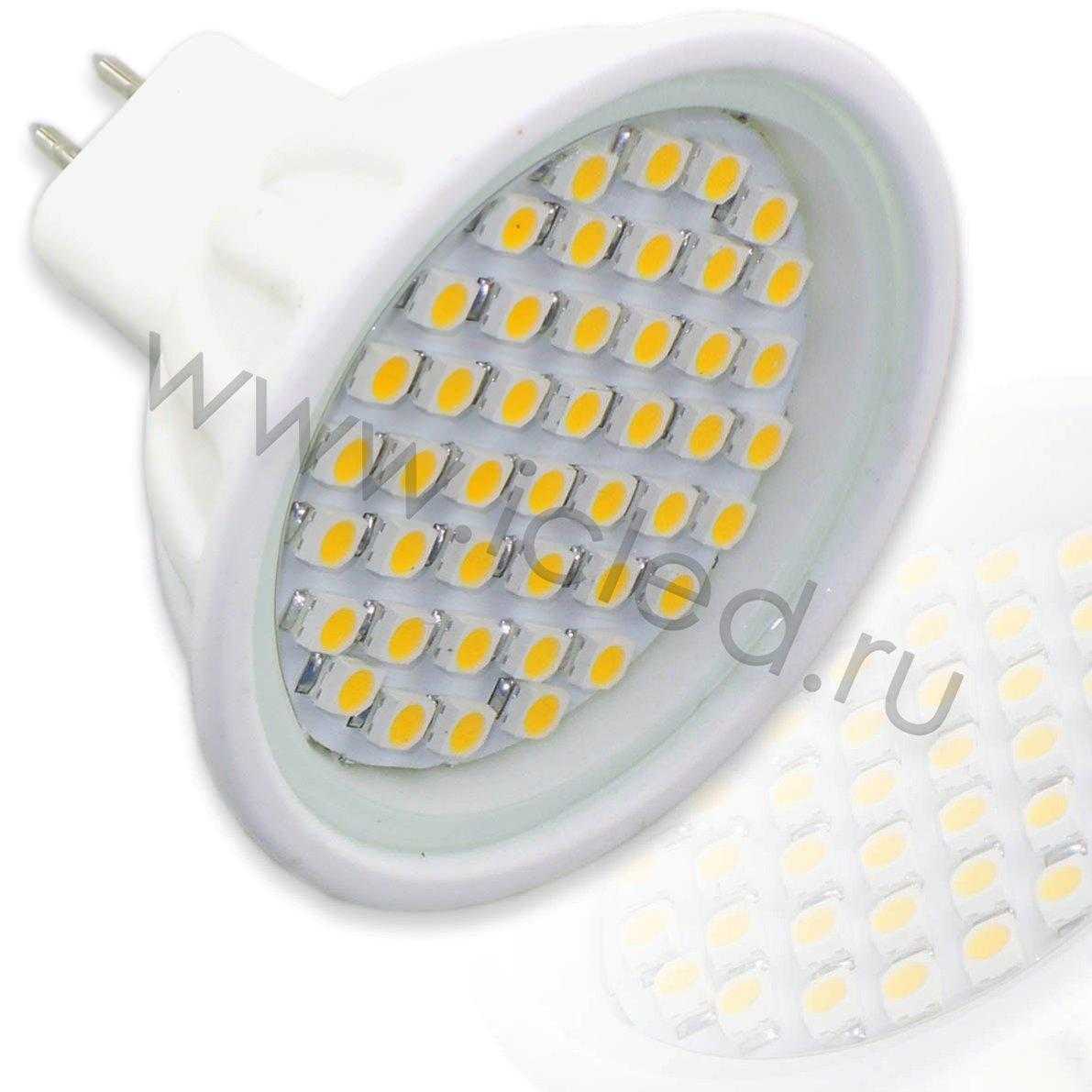 Светодиодная лампа IC-MR16-3528 (3W, 220V, Warm White)