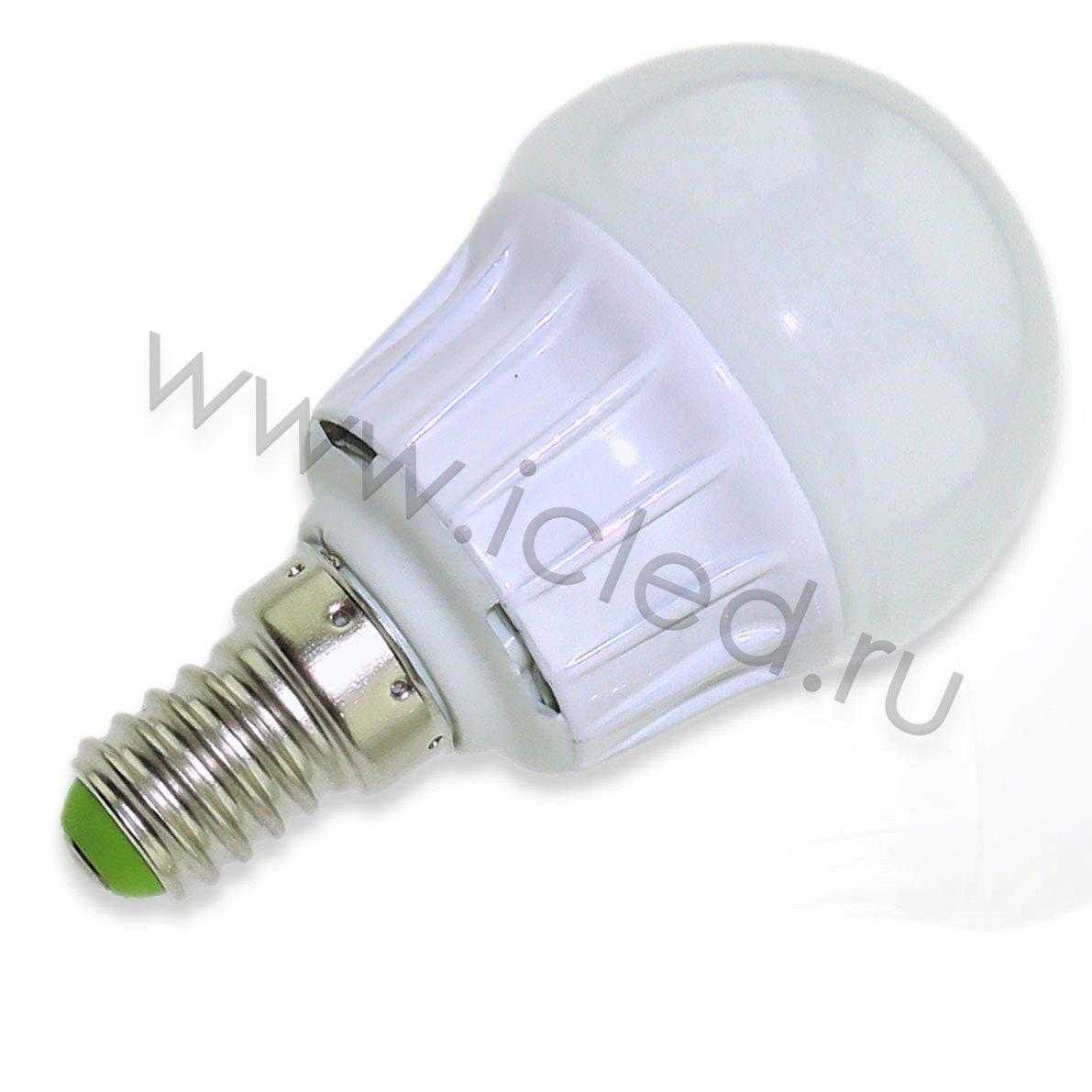 Светодиодные лампы Светодиодная лампа Е14-45мм bulb COB (4W, 220V, White)