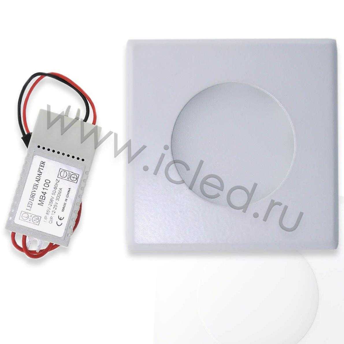 Светодиодный светильник встраиваемый IC-RSW L100  (6W, White)