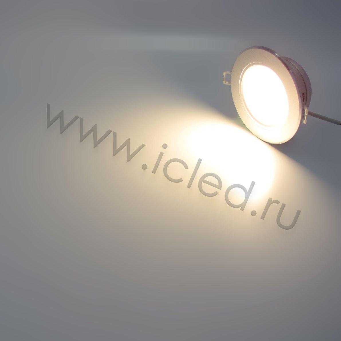 Светодиодные светильники Светодиодный светильник точечный RS D115 matt glass (5W, Warm White)