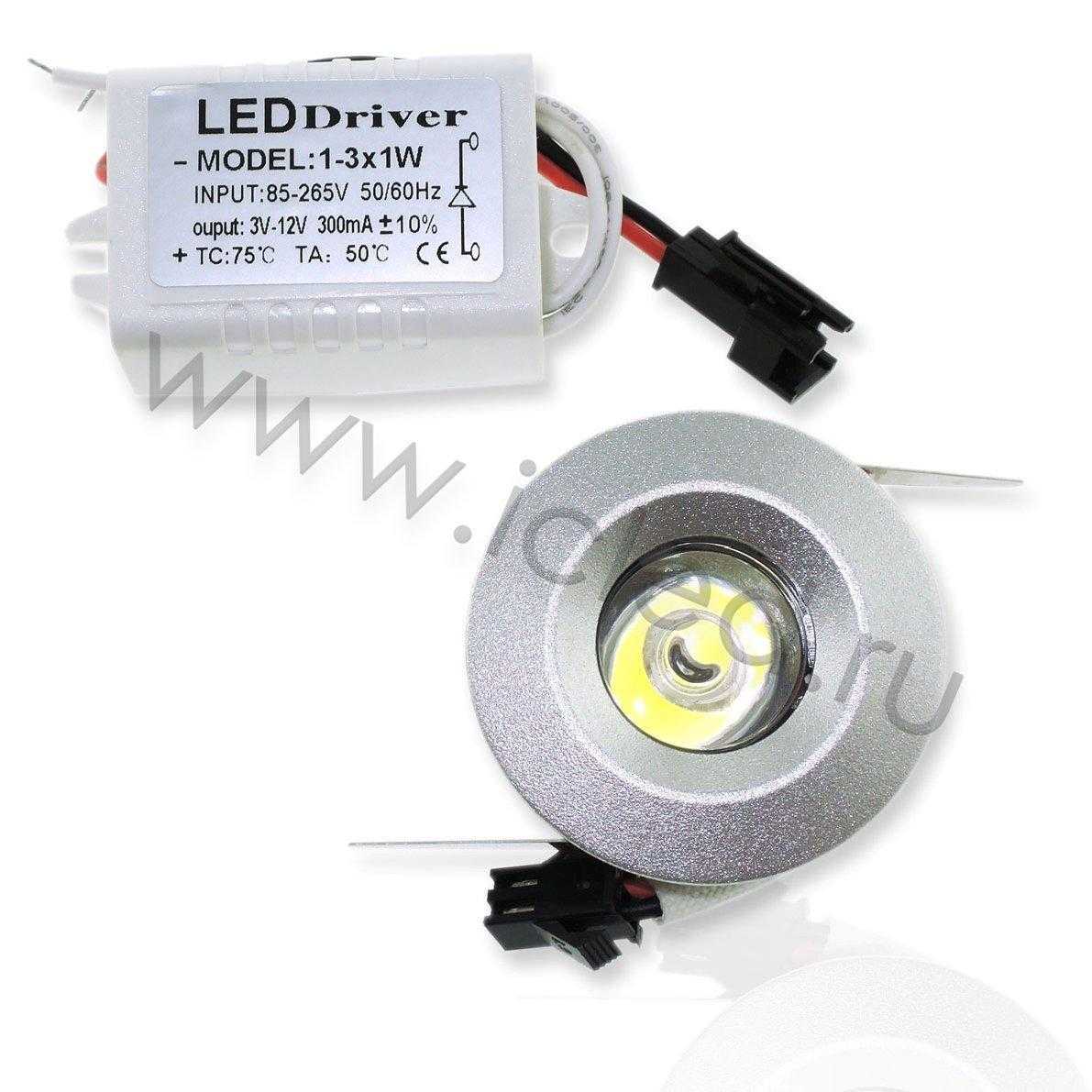 Светодиодный светильник точечный RS D41 (1W, White)