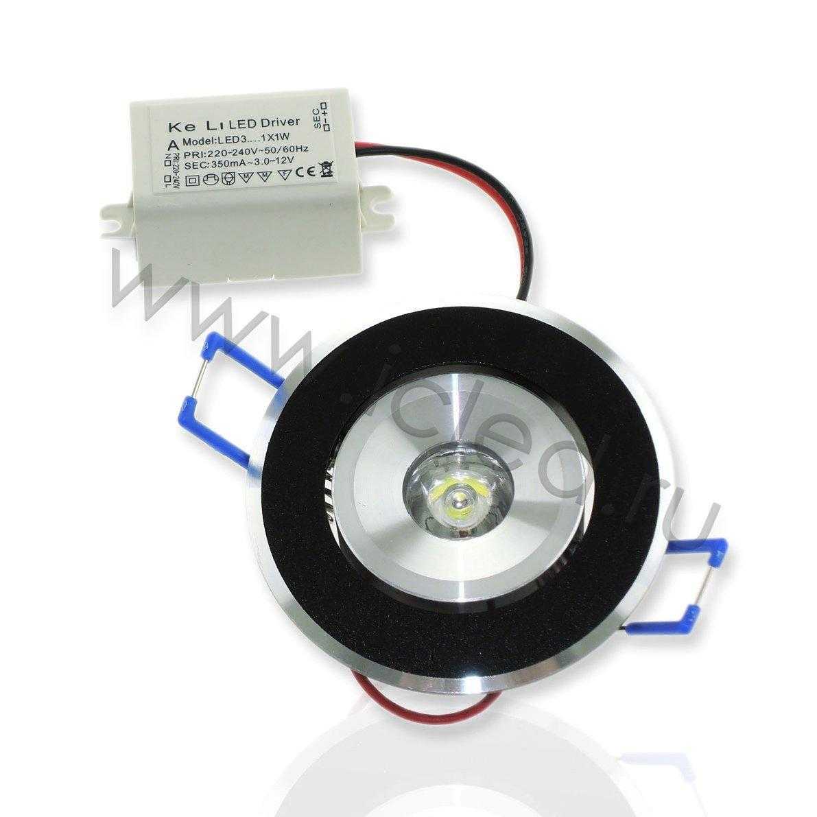 Светодиодные светильники Светодиодный светильник точечный RB 90Lm (1W, White)