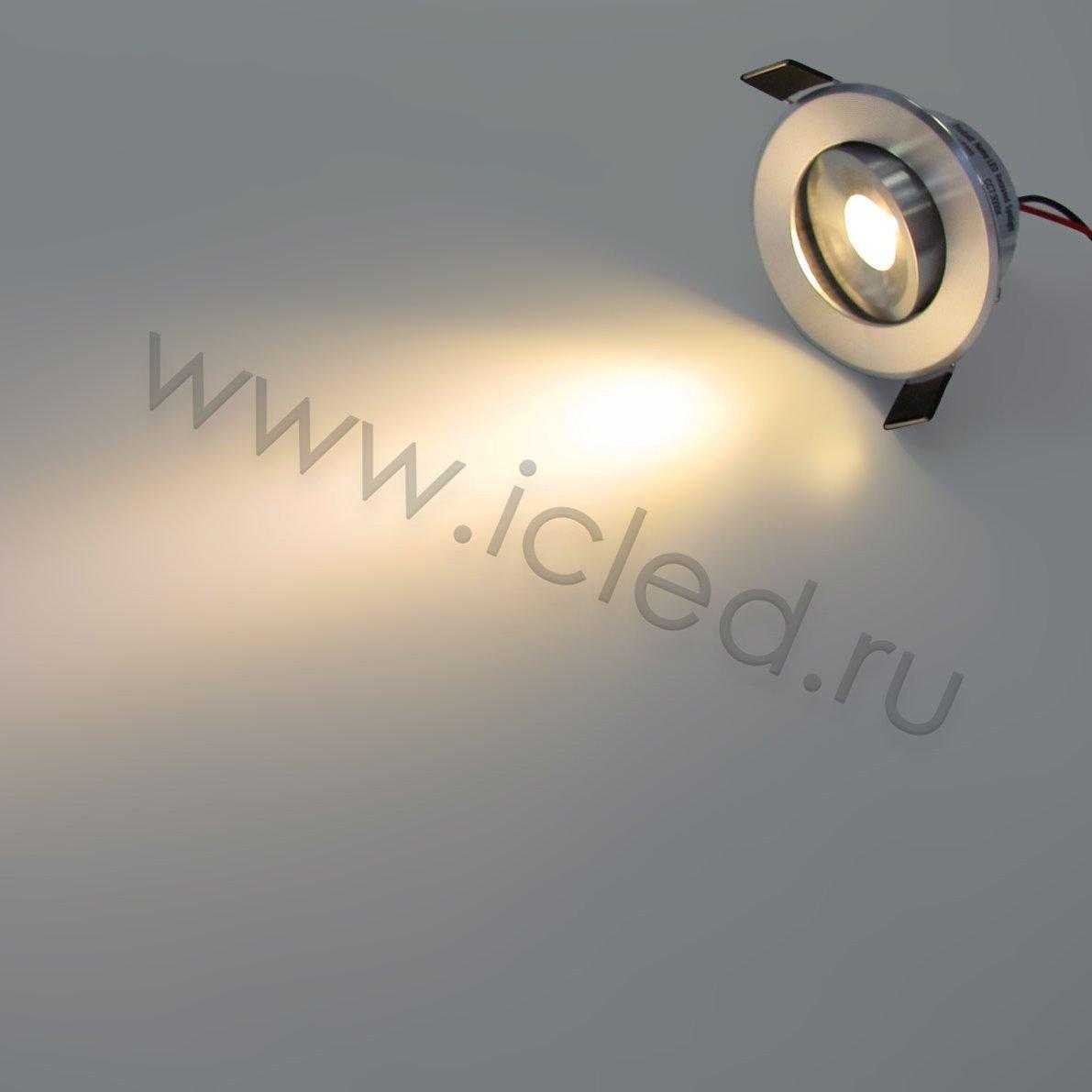 Светодиодные светильники Светодиодный светильник точечный RCH (1W, Warm White)