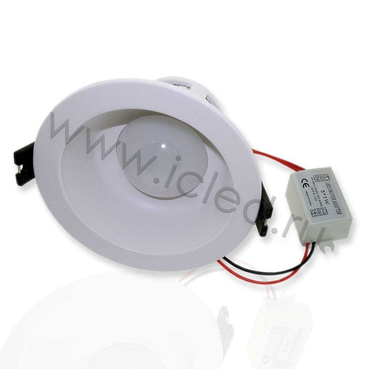 Светодиодные светильники Светодиодный светильник точечный RW полусфера (3W, White)