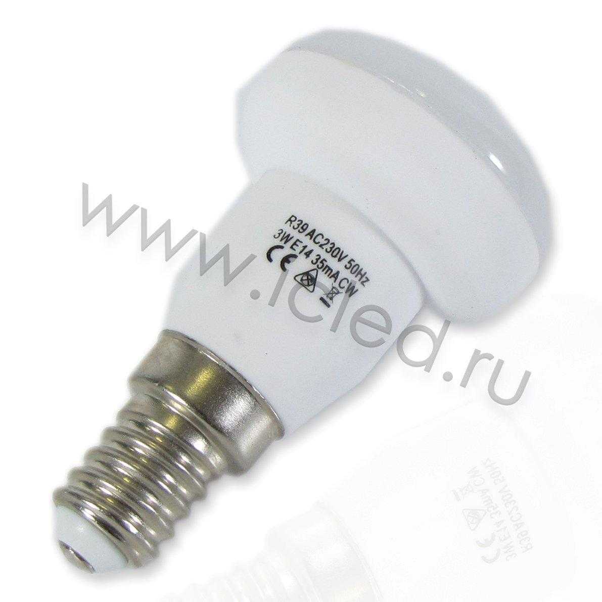 Светодиодные лампы Светодиодная лампа Е14-39мм sphere (3W, 220V, White)