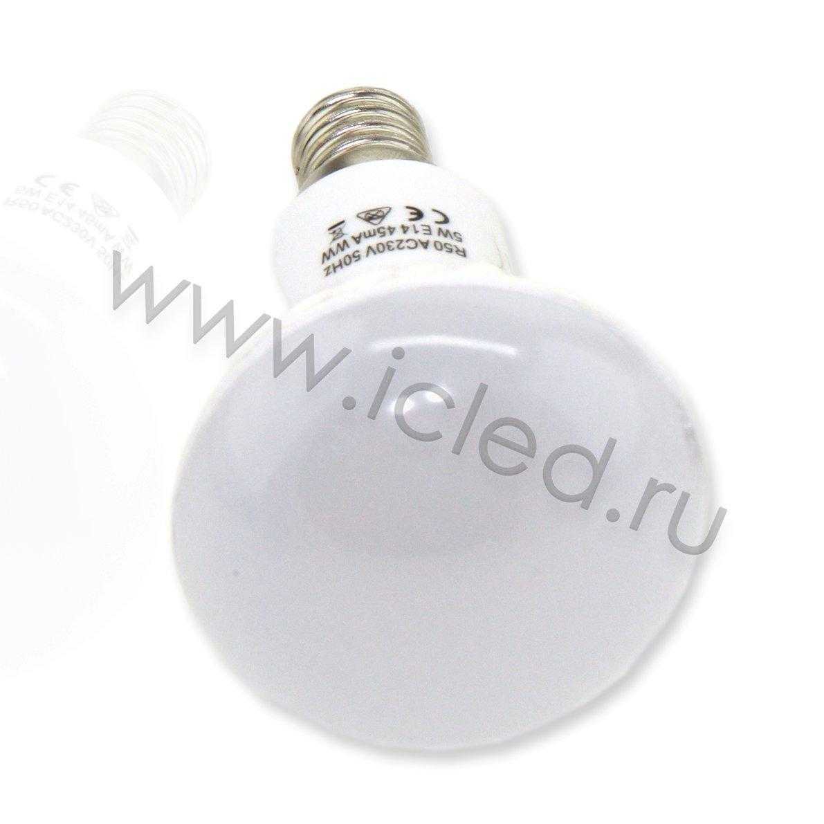 Светодиодная лампа Е14-50мм sphere (5W, 220V, White)