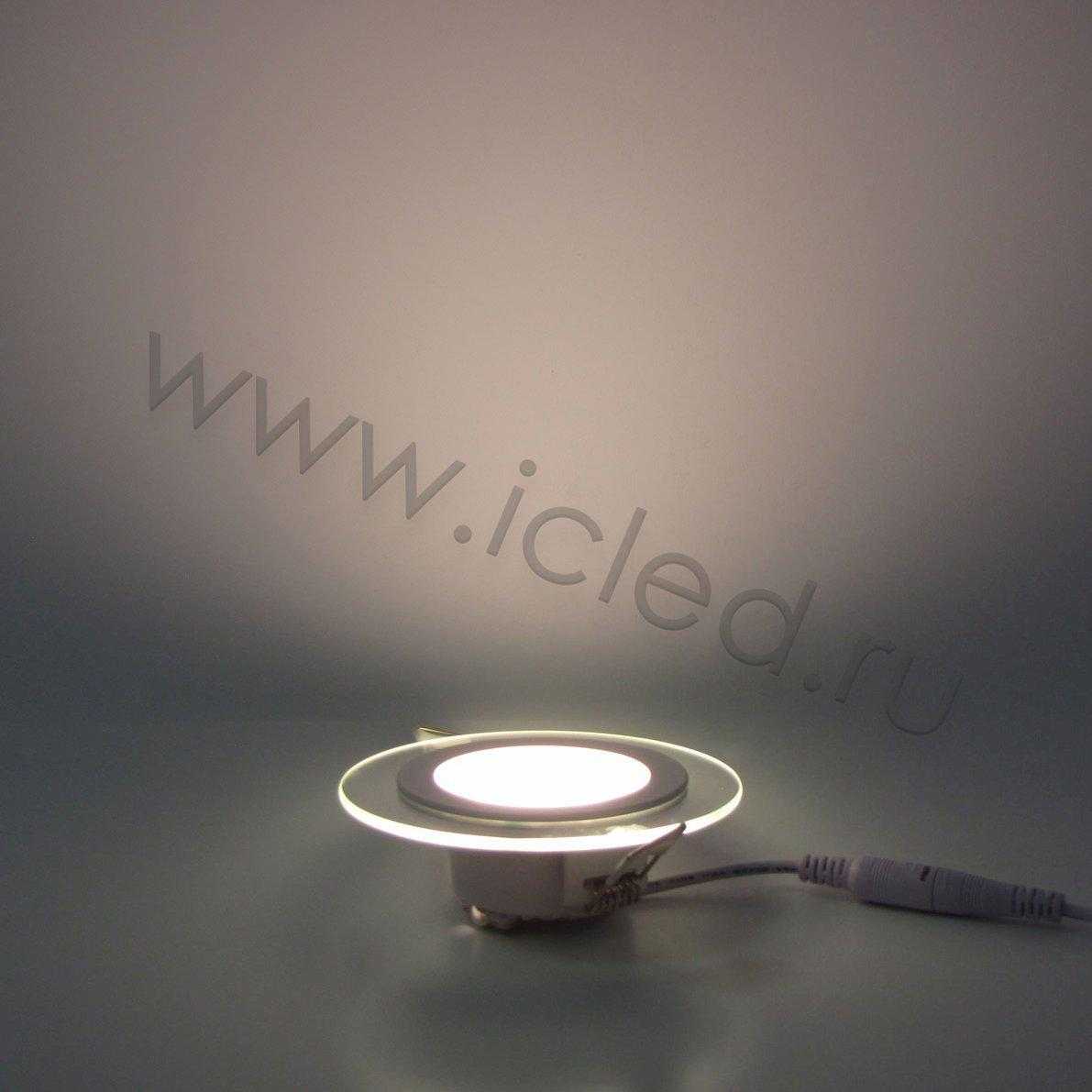 Светодиодные светильники Светодиодный светильник встраиваемый IC-RW D100  (6W, Warm White)