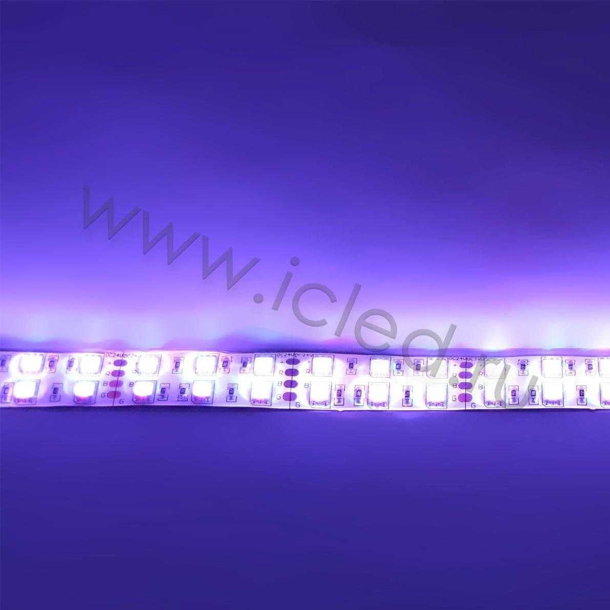 Влагозащищенные светодиодные ленты Светодиодная лента Standart PRO class, 5050, 120 led/m, RGB, 24V, IP65 Icled