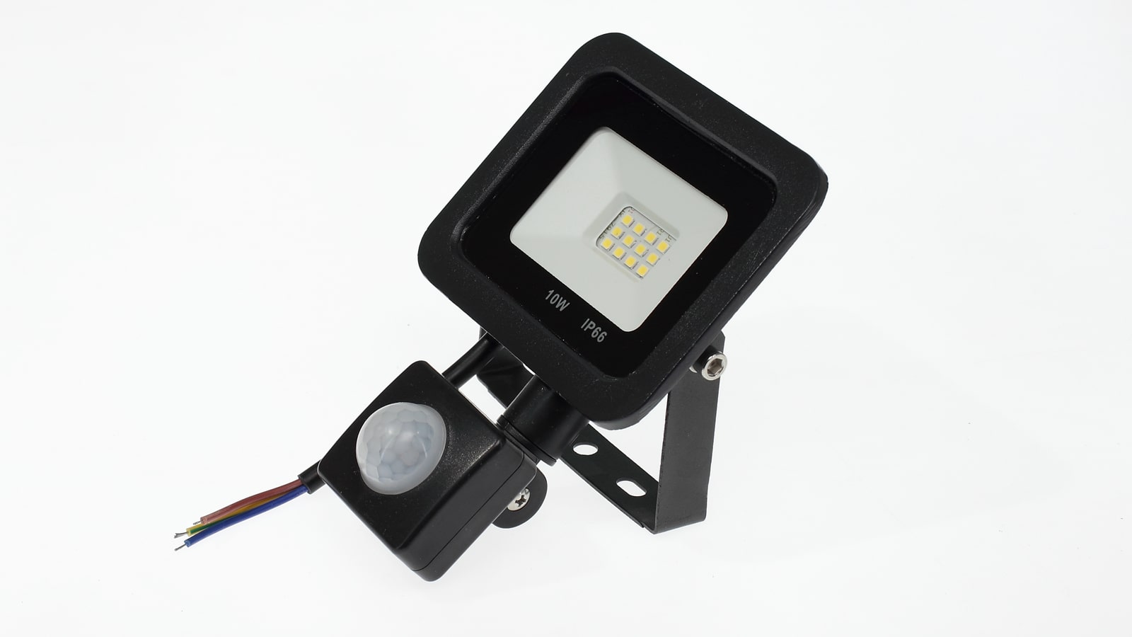 Светодиодные прожекторы Светодиодный прожектор Standart с датчиком движения V61 (10W, 220V, черный корпус, white)