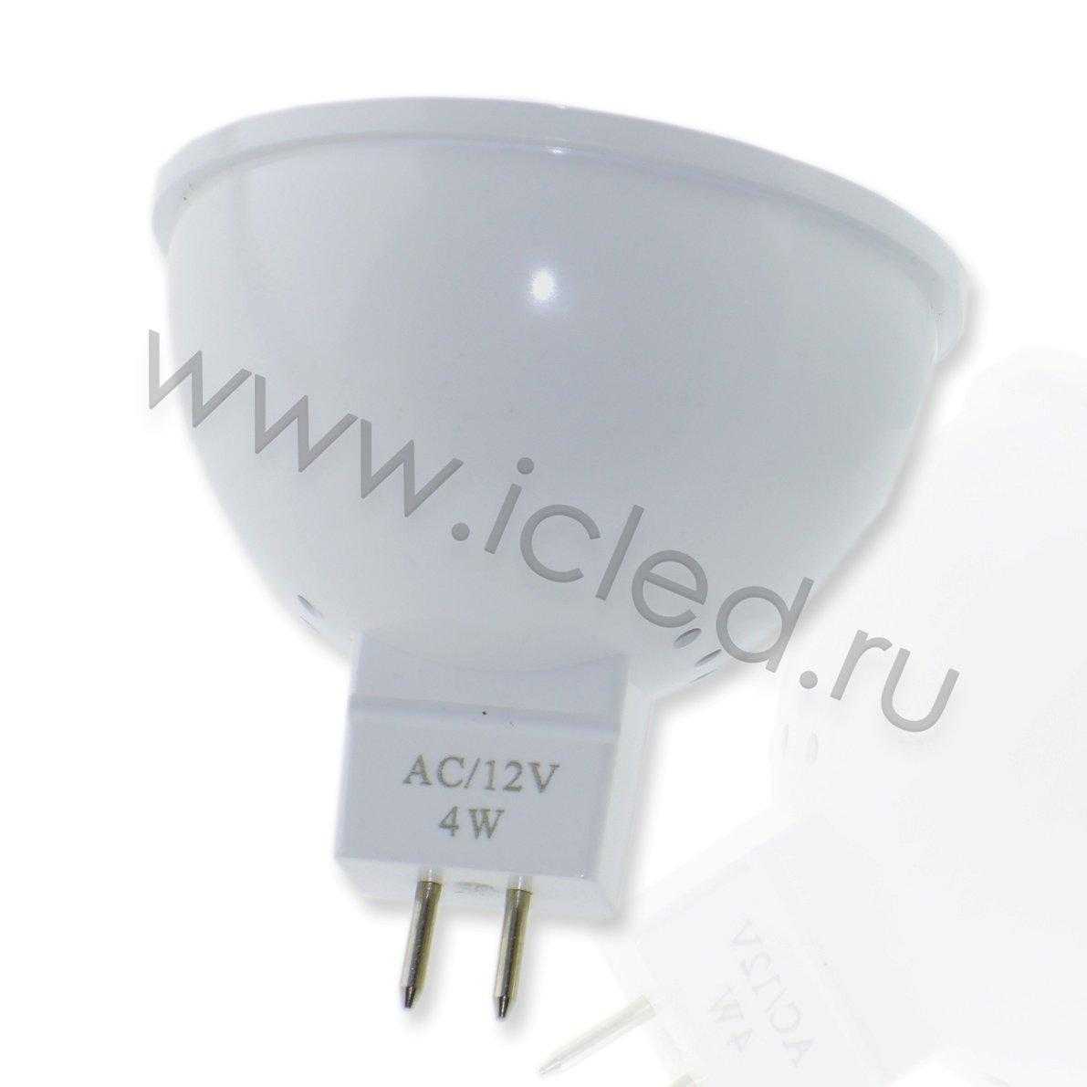 Светодиодная лампа MR16 (4W, 12V, Warm White)