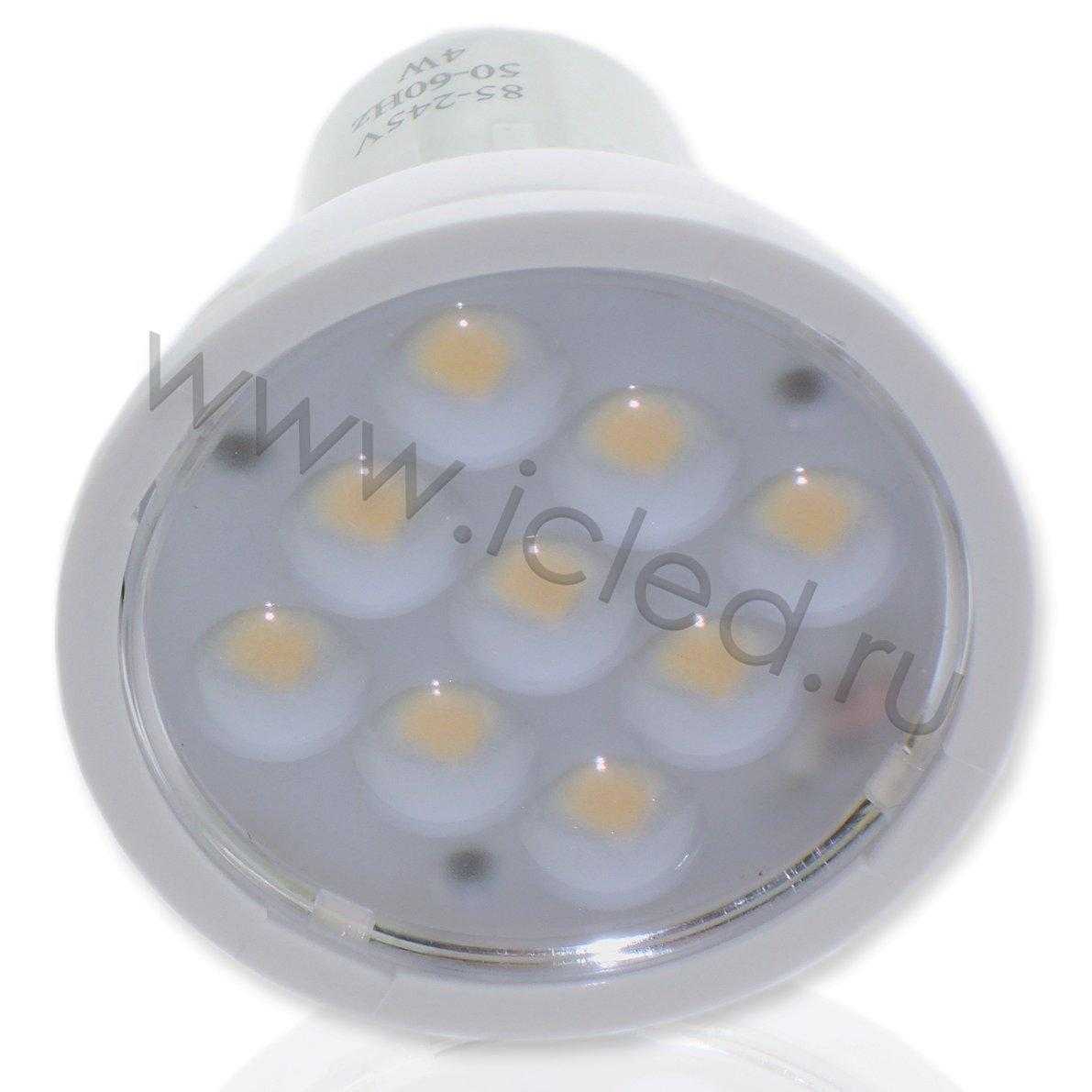 Светодиодные лампы Светодиодная лампа MR16 (4W, 220V, Warm White)