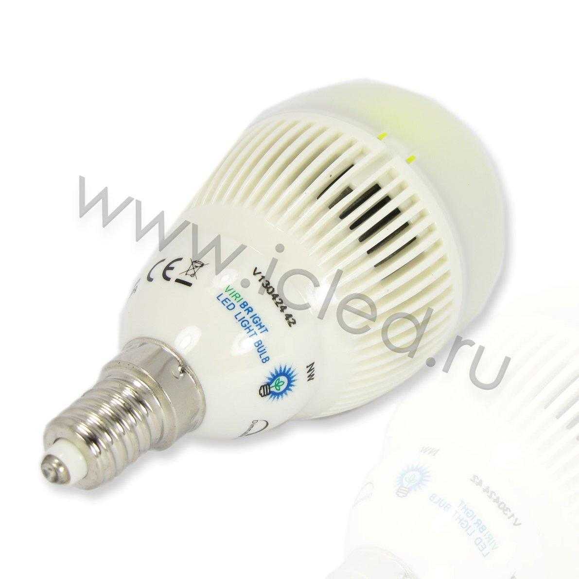 Светодиодная лампа MT-Е14-54мм bulb  (5W, 220V, Dimm Day White)