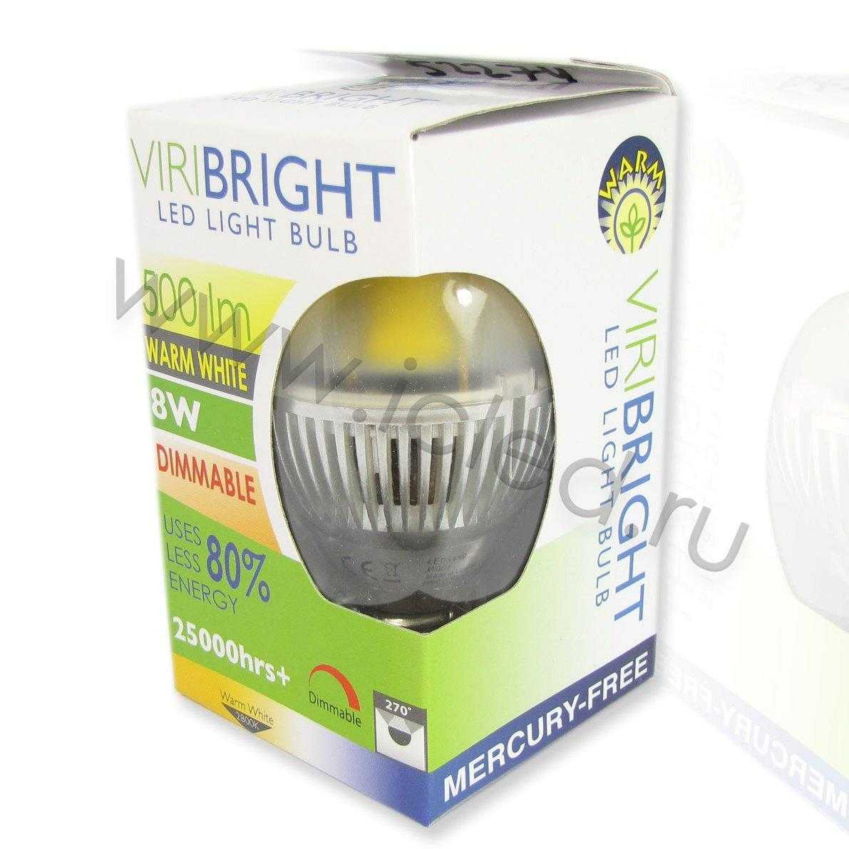 Светодиодные лампы Светодиодная лампа MT-E27 bulb (8W, 220V, Dimm Warm White)