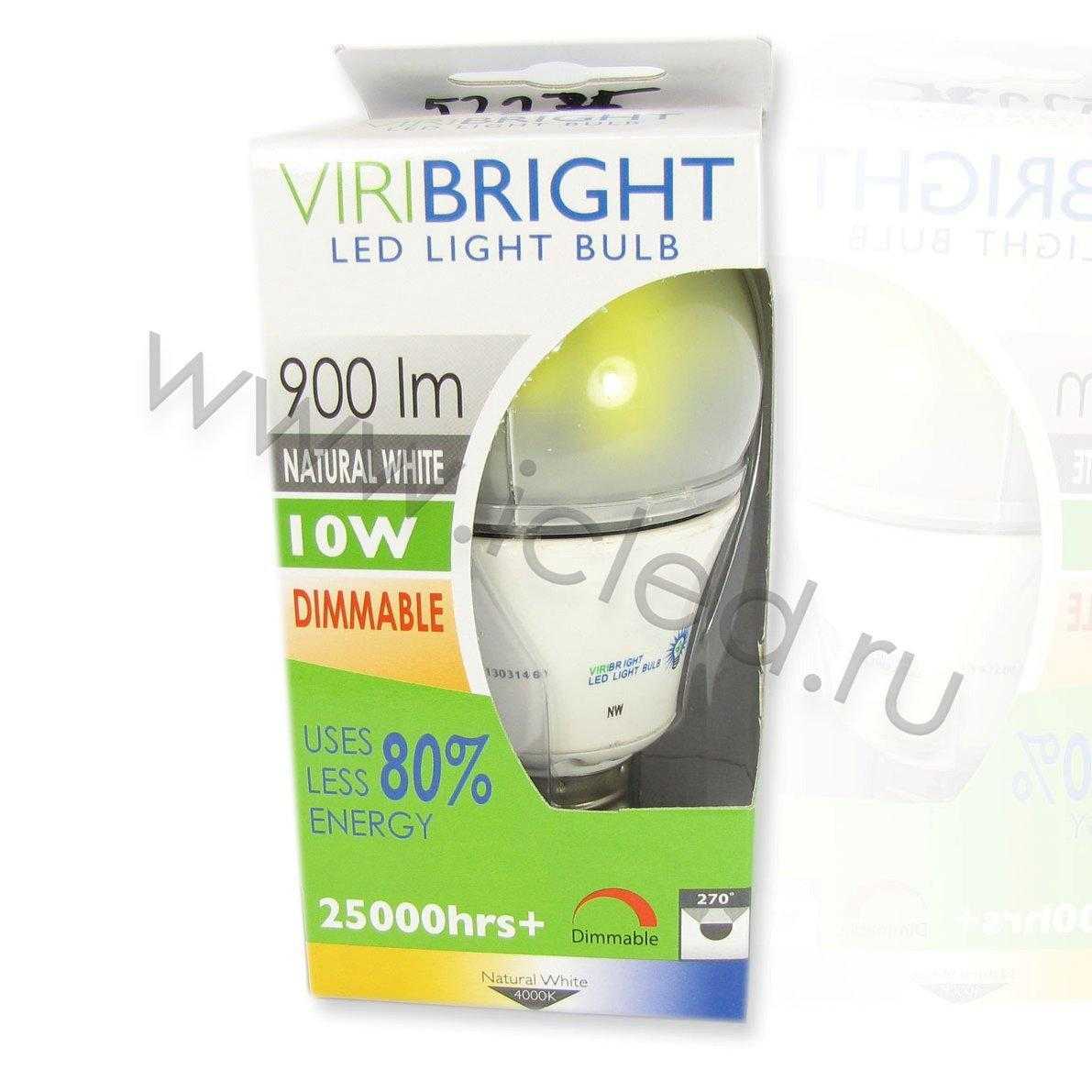 Светодиодная лампа MT-E27 bulb  (10W, 220V, Dimm White)