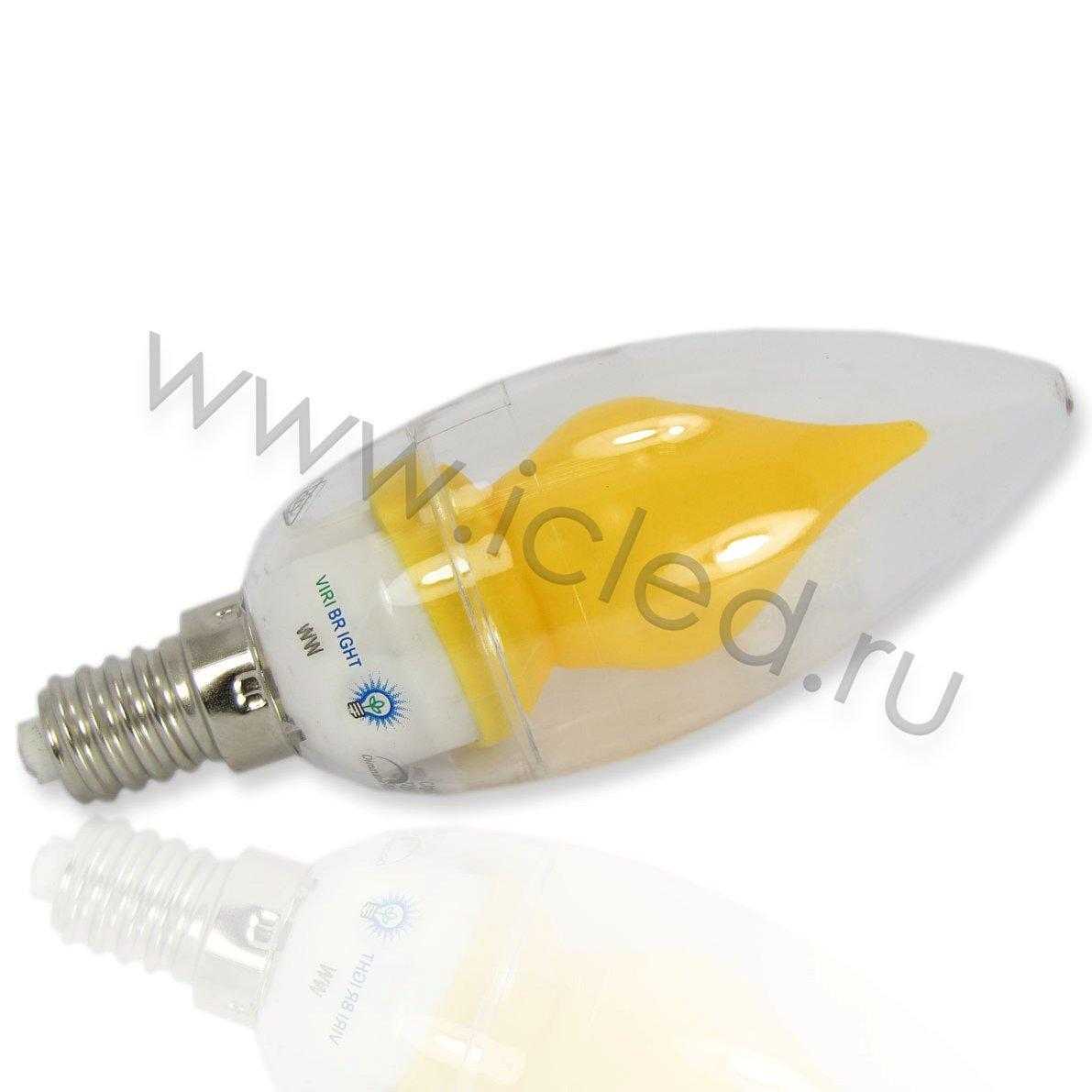 Светодиодные лампы Светодиодная лампа MT-Е14- 45мм candle (3,2W, 220V, Dimm Day White)