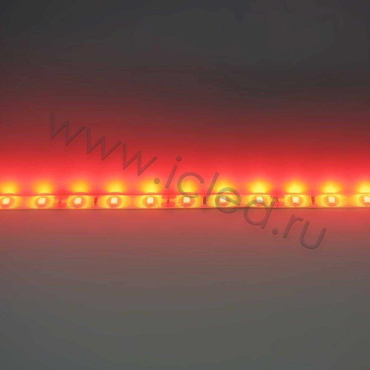 Влагозащищенные светодиодные ленты Светодиодная лента LUX class, 2835, 60led/m, Red, 12V, IP65 Icled