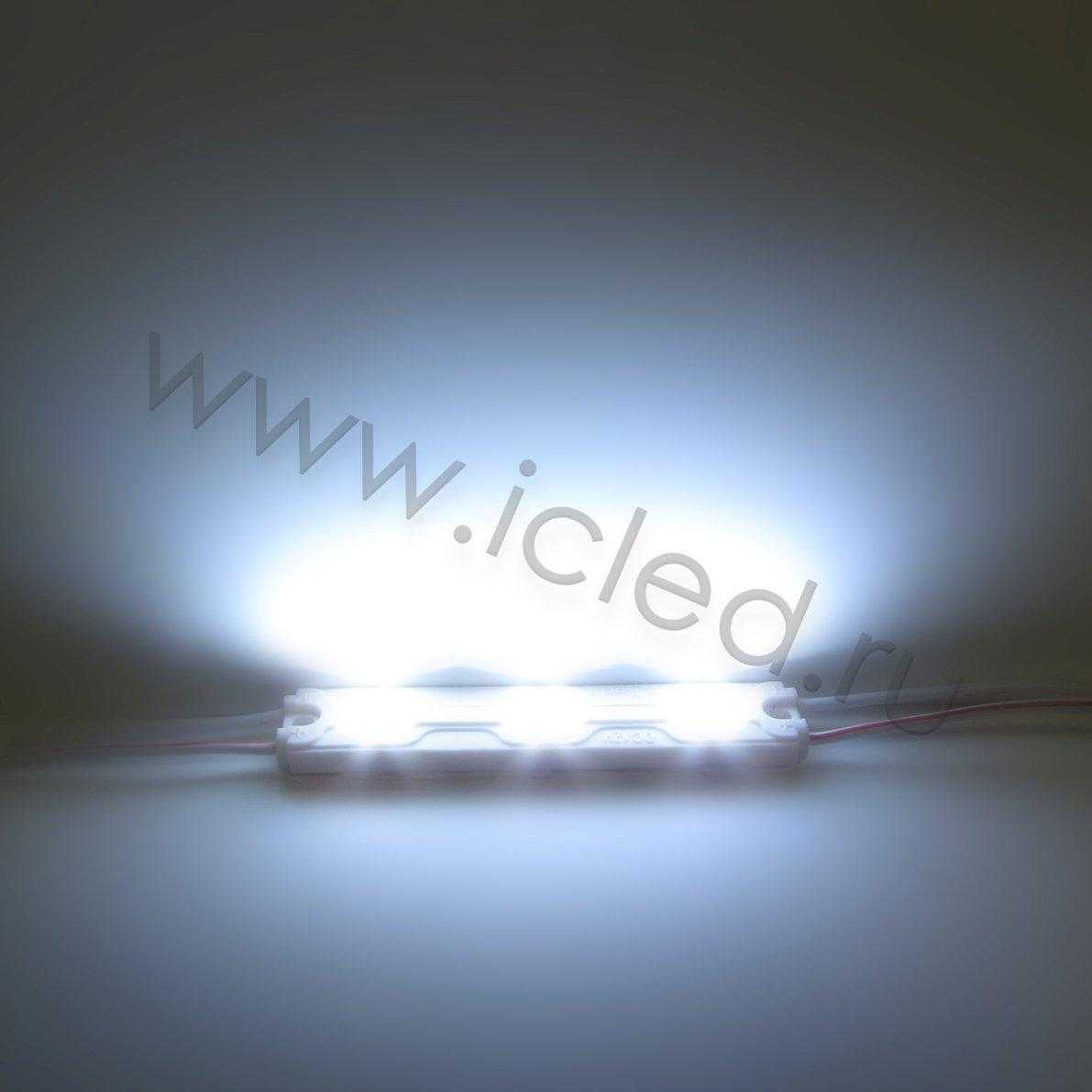 Герметичные светодиодные модули Светодиодный модуль прямоугольный 2835-3 М763 (0,6W, 12V, Cool White)