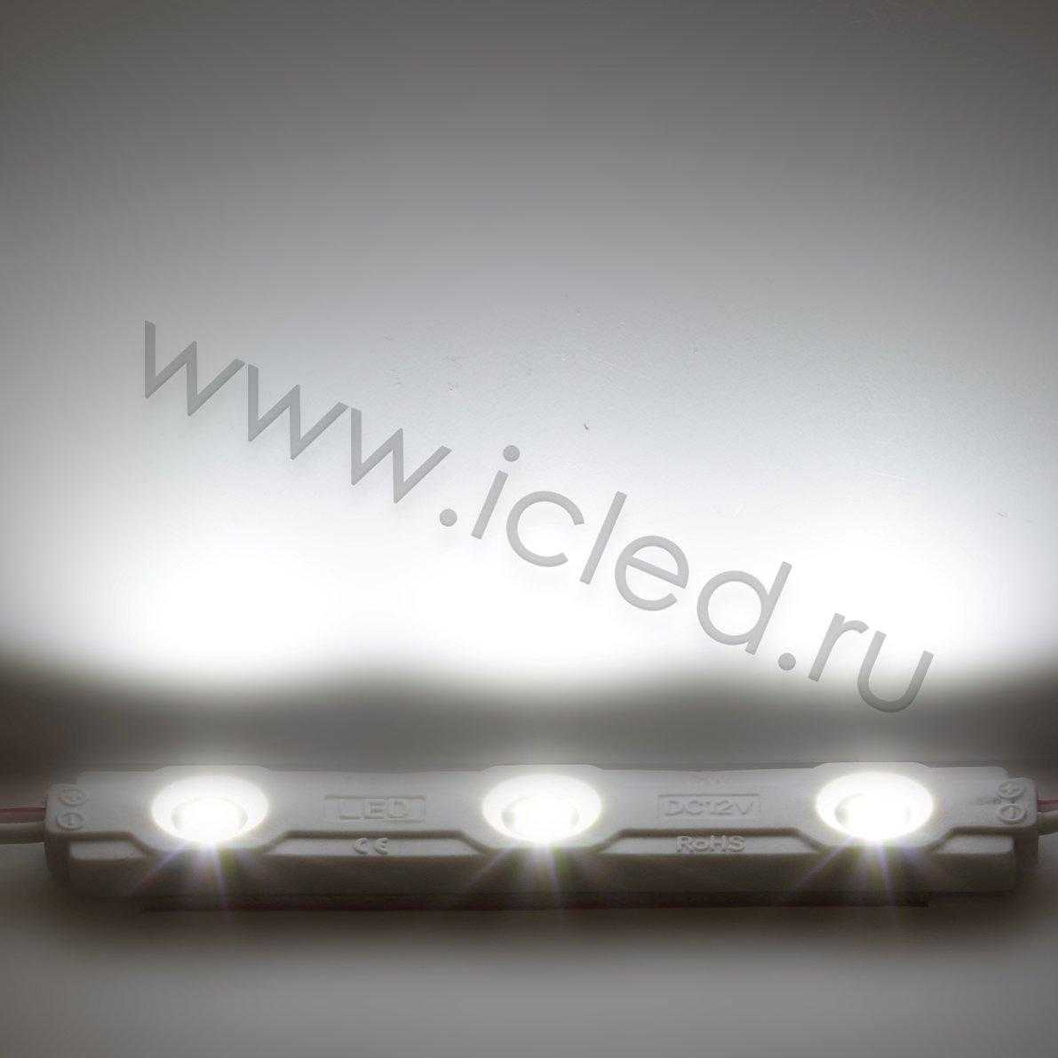 Герметичные светодиодные модули Светодиодный модуль линейный 2835-3 MOD19 (0,6W, 12V, White)