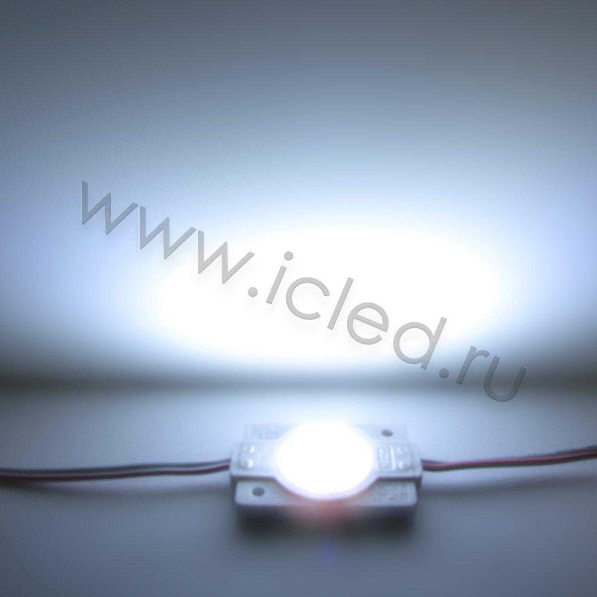 Герметичные светодиодные модули Светодиодный модуль 3030-1 ZCD1L mod25 (12V, 1,5W, Cool White)