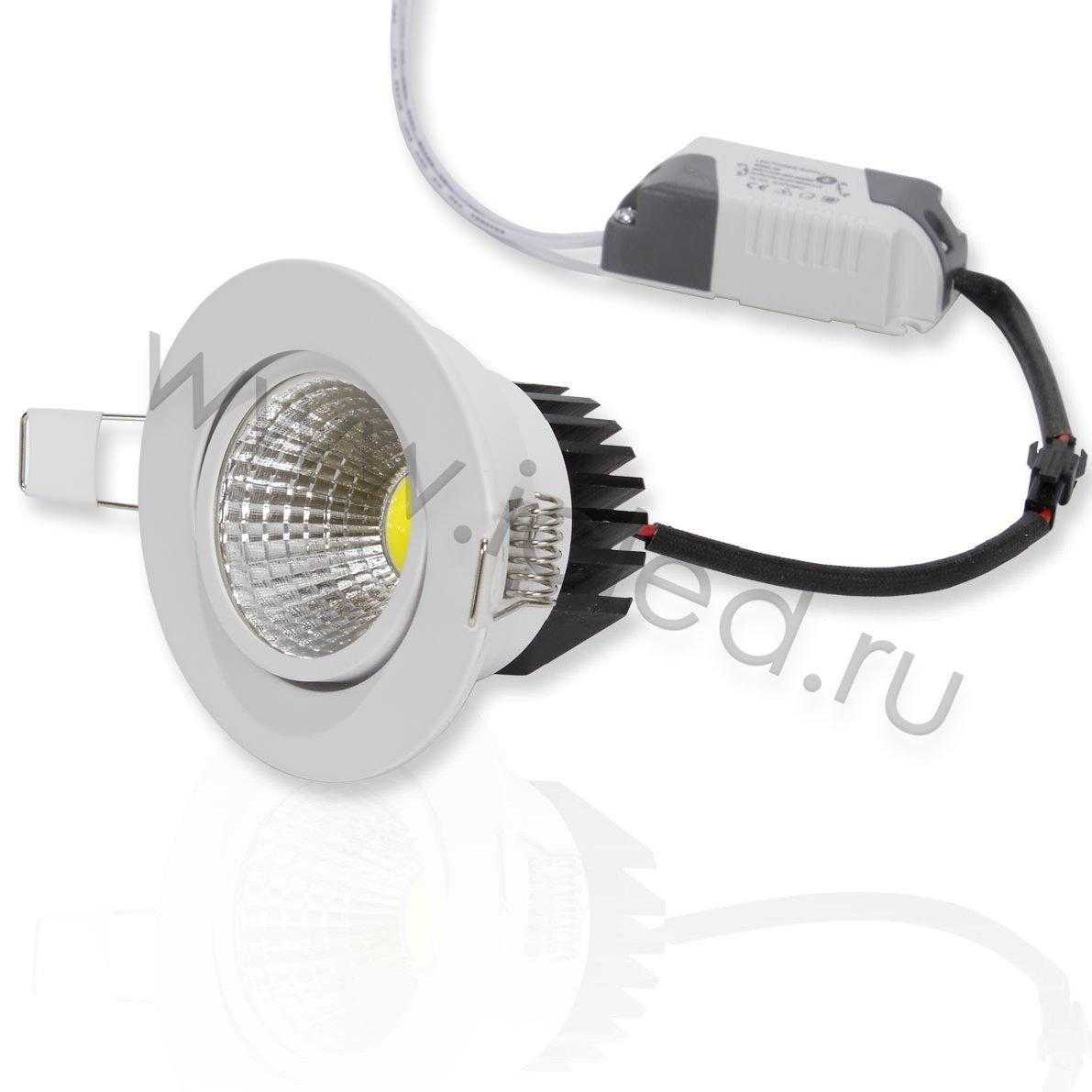 Светодиодные светильники Светодиодный светильник встраиваемый Alpine CX-R-COB85W B300 (220V, 5W, day white)