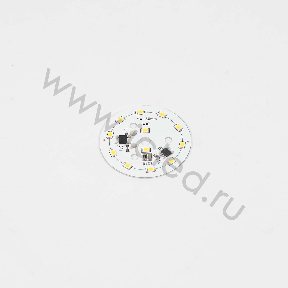 Светодиоды Светодиодная матрица 2835, 12 led, 220V, 5W, Ф50mm, D145, warm white