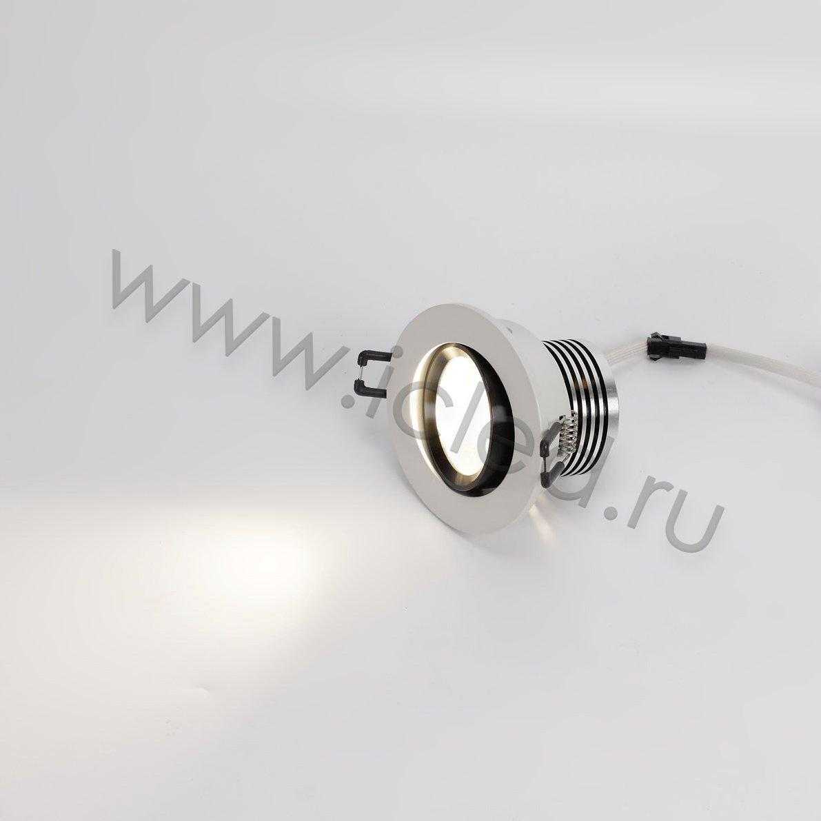 Светодиодные светильники Светодиодный светильник S1001-5W-R85W BW6 (220V, 5W, day white, круглый D90mm)
