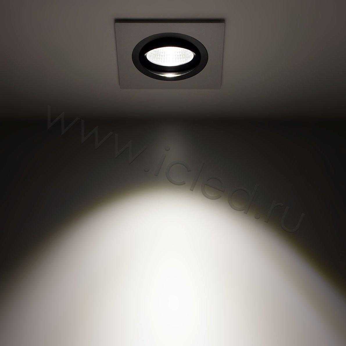 Светодиодные светильники Светодиодный светильник встраиваемый 99-1 head Nest Series White Square (5W,Day White)