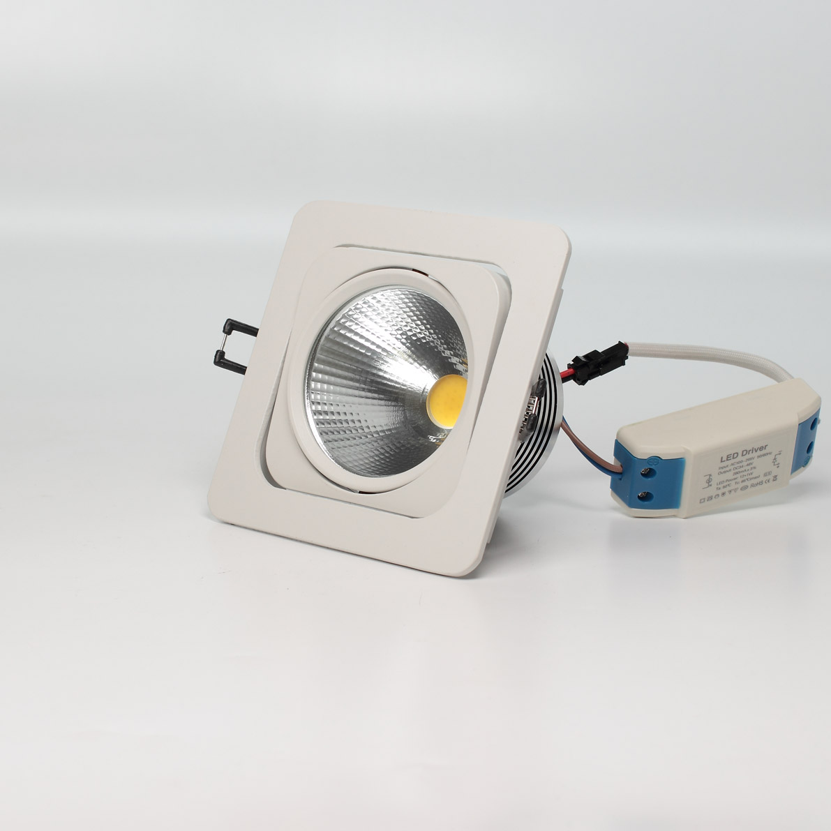 Светодиодные светильники Светодиодный светильник встраиваемый 120.1 series white housing BW14 (10W,220V,day white)