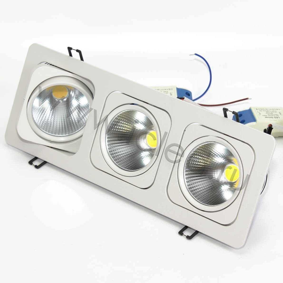 Светодиодные светильники Светодиодный светильник встраиваемый 120.3 series white housing BW137 (30W, 220V, day white)