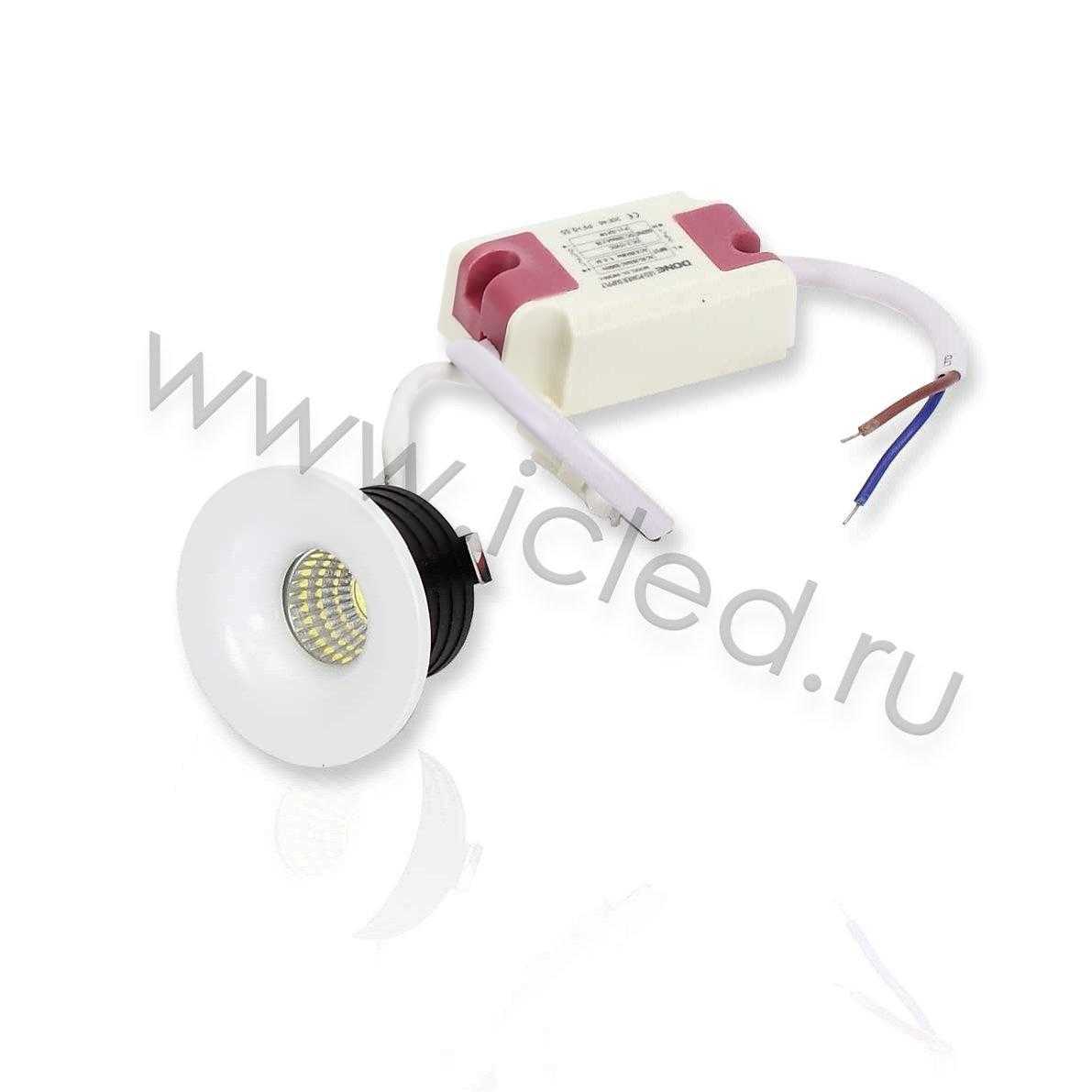 Светодиодный светильник Spotlight AR64 white (3W, Warm White)